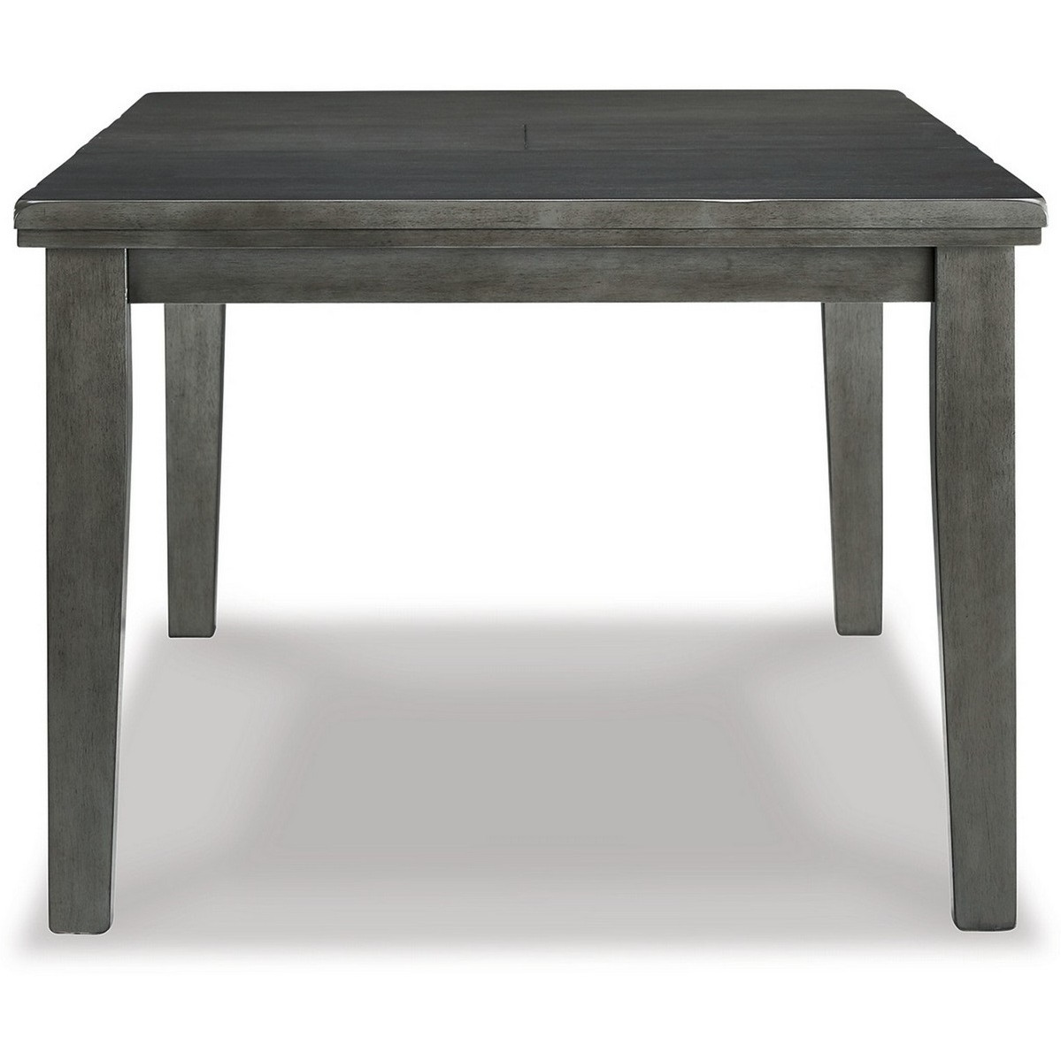 Elin 60-78 Inch Extendable Modern Dining Table, Sturdy Distressed Gray Wood