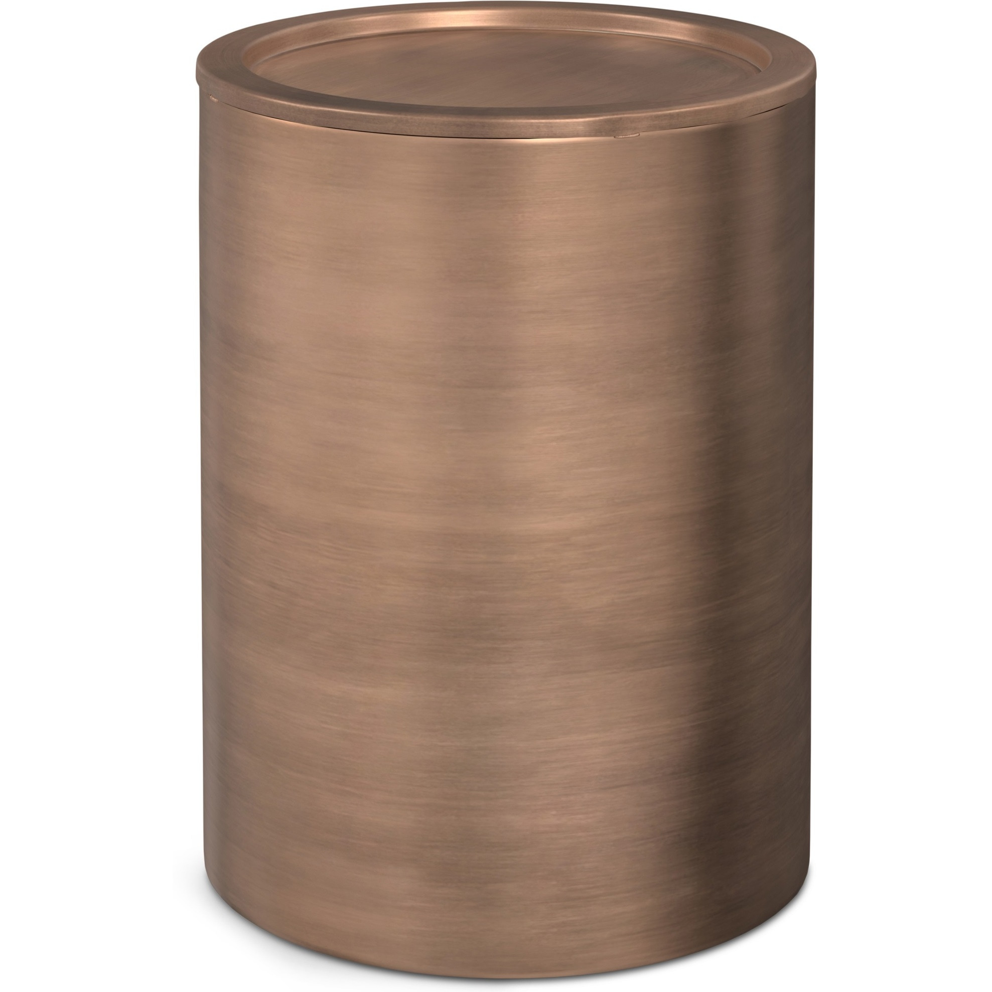 Corbin Metal Side Table in Antique Copper