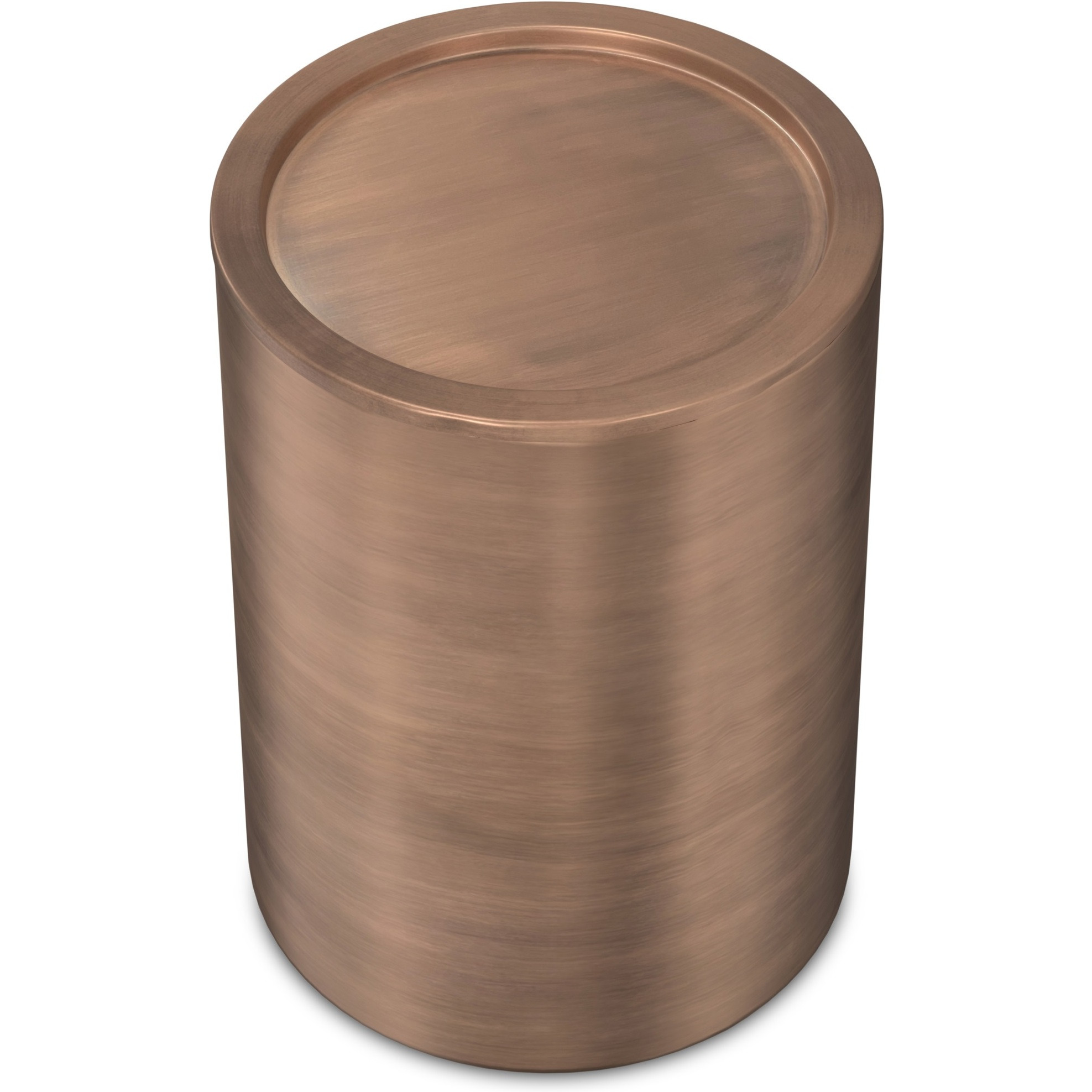 Corbin Metal Side Table in Antique Copper