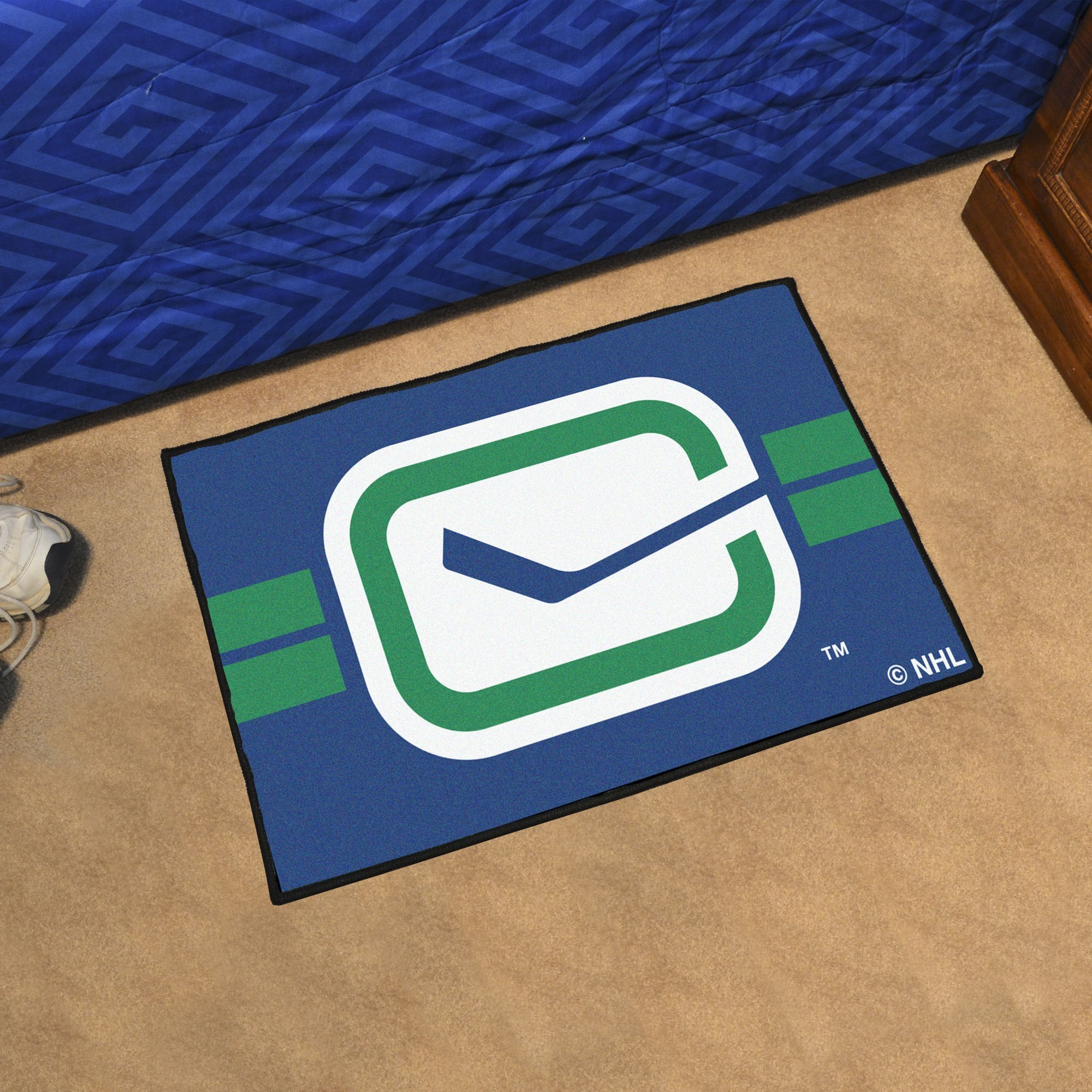 Vancouver Canucks Starter Mat Accent Rug - 19in. x 30in. Uniform Alternate Design