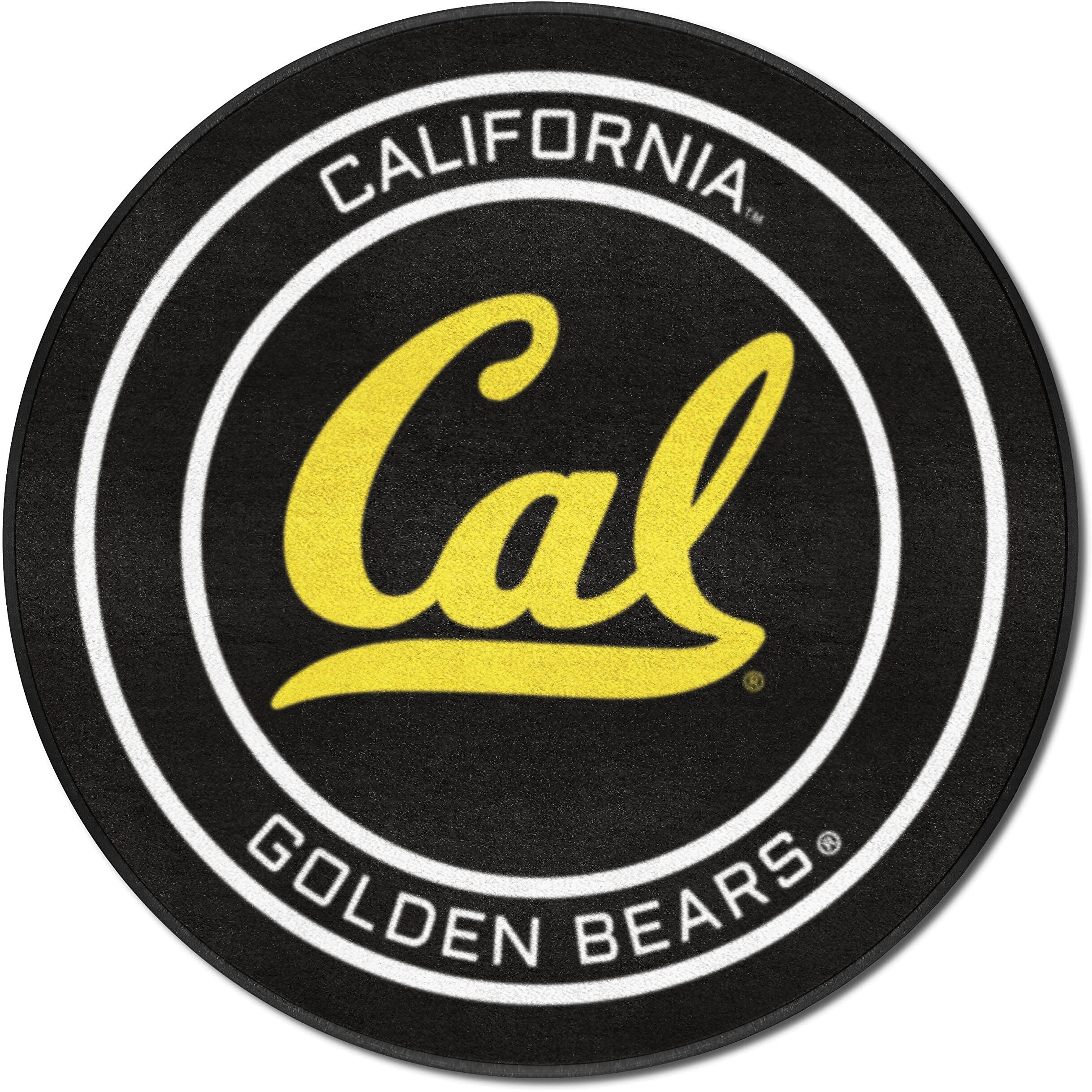 Cal Hockey Puck Rug - 27in. Diameter