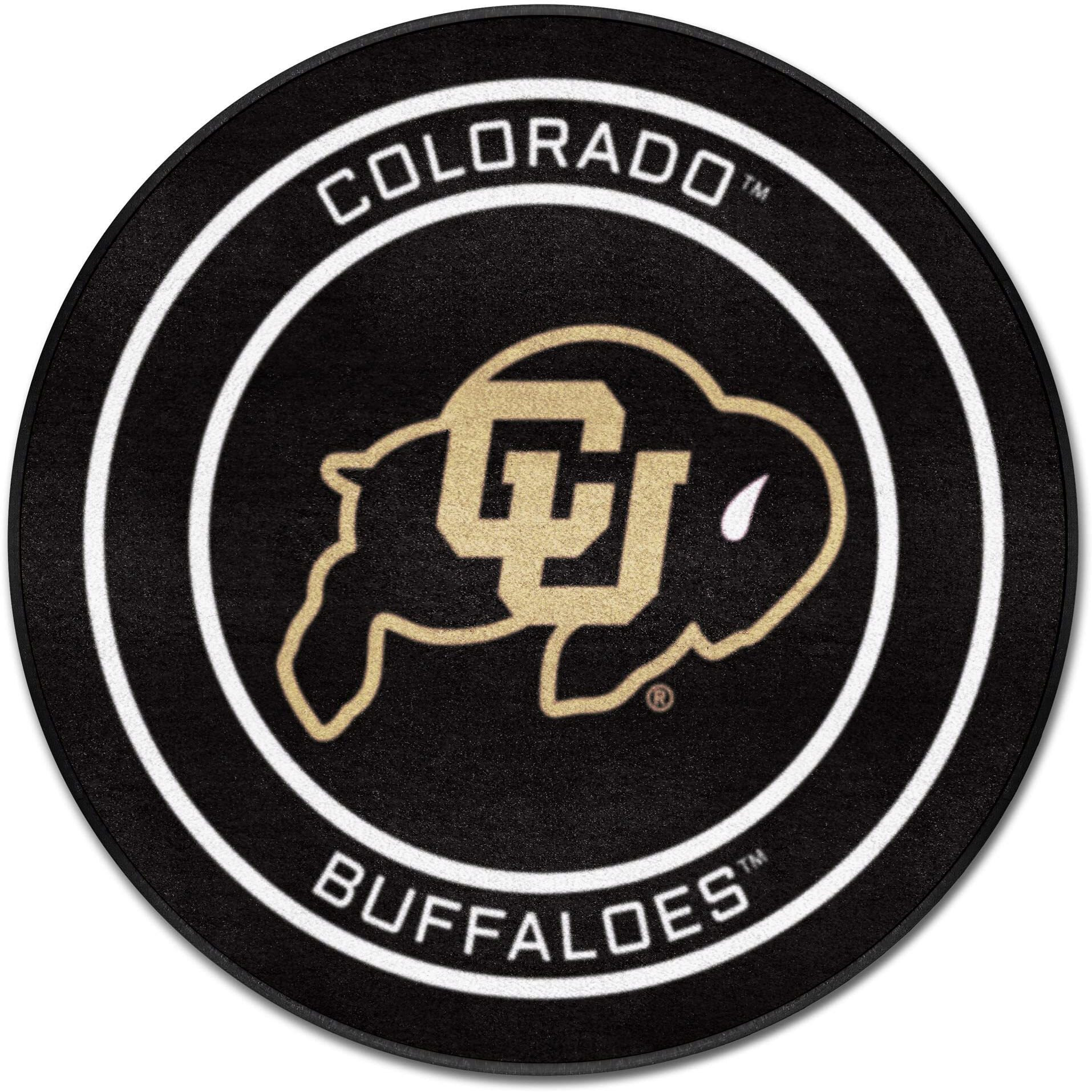 Colorado Buffaloes Hockey Puck Rug - 27in. Diameter