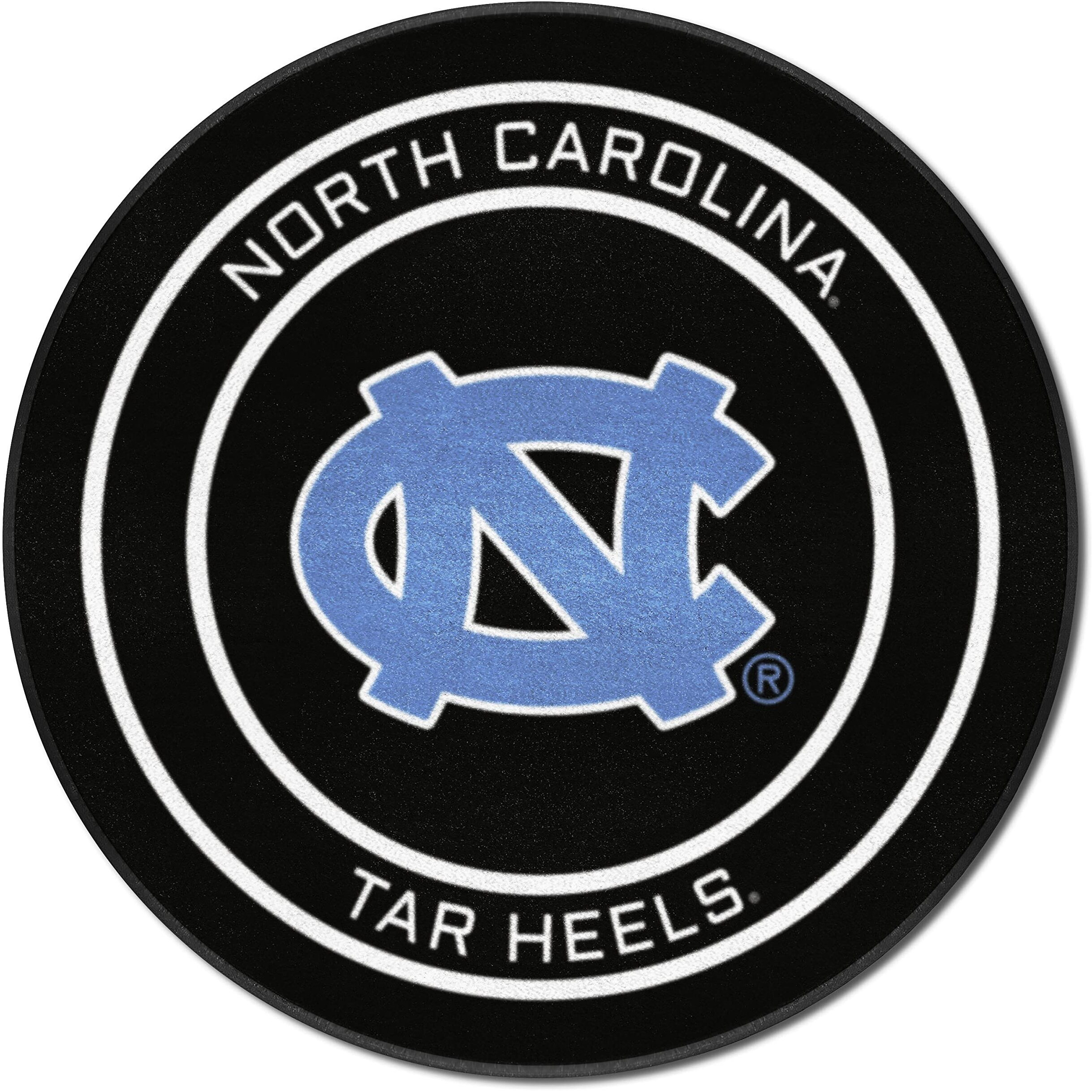 North Carolina Hockey Puck Rug - 27in. Diameter