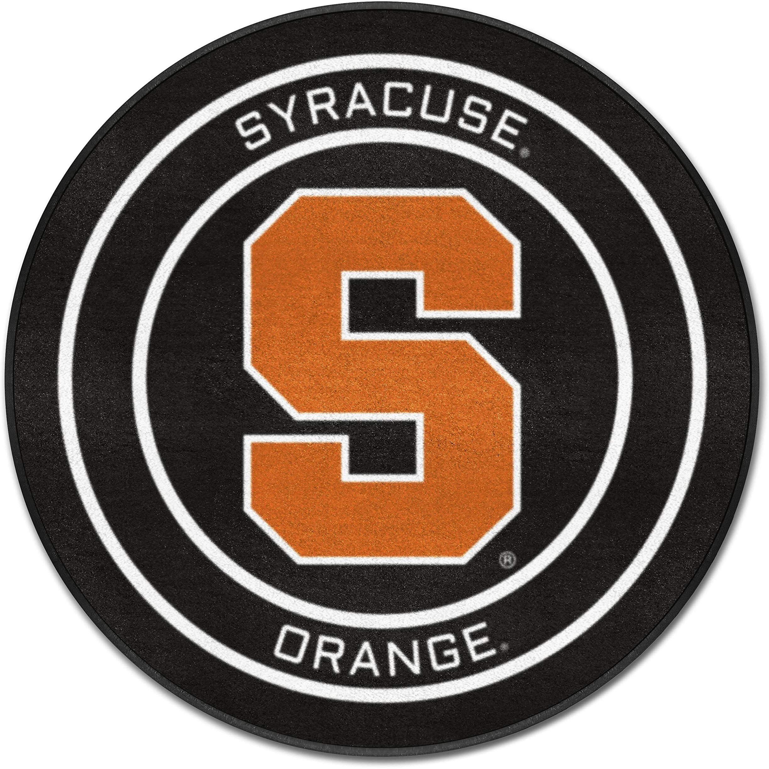 Syracuse Hockey Puck Rug - 27in. Diameter