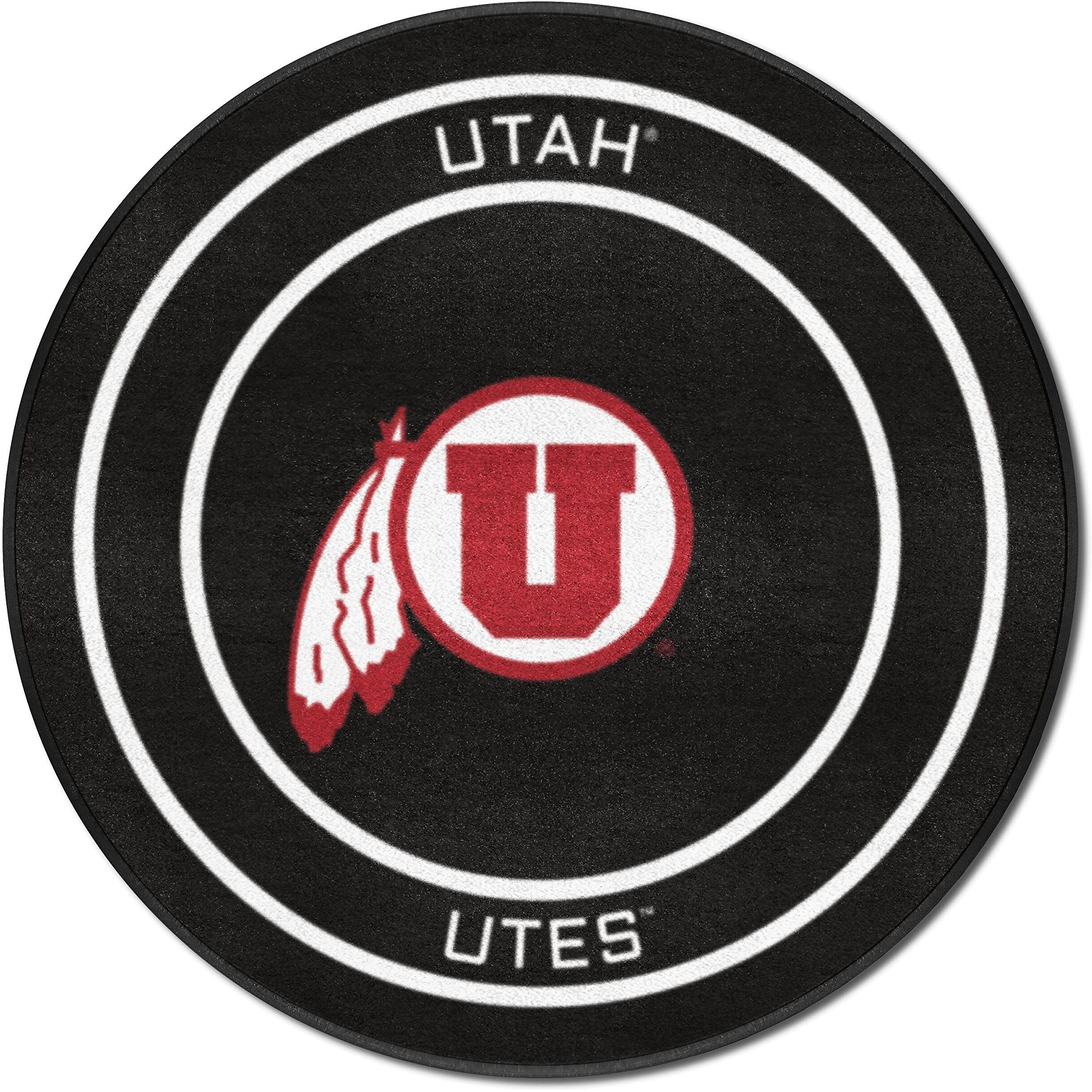 Utah Hockey Puck Rug - 27in. Diameter