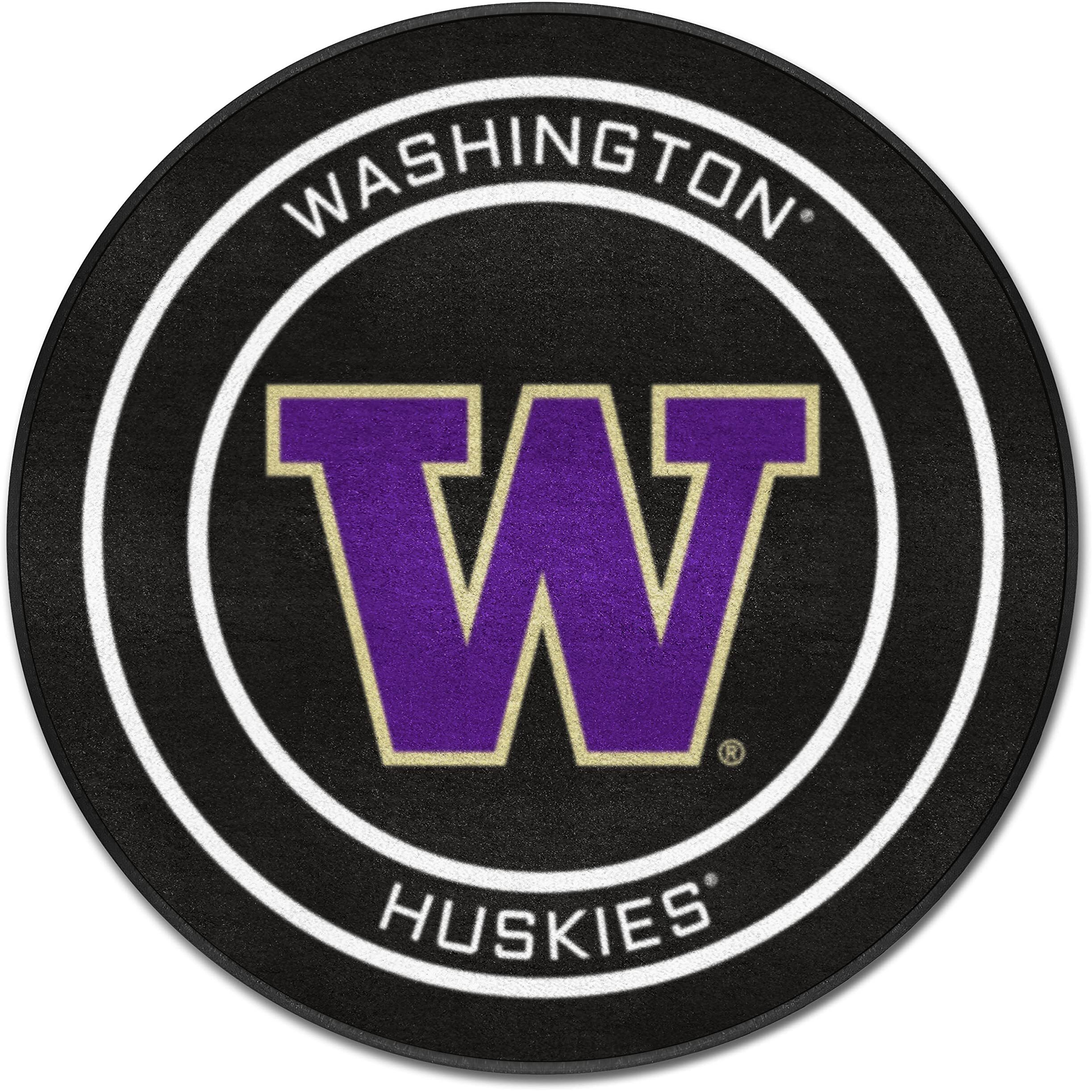 Washington Hockey Puck Rug - 27in. Diameter