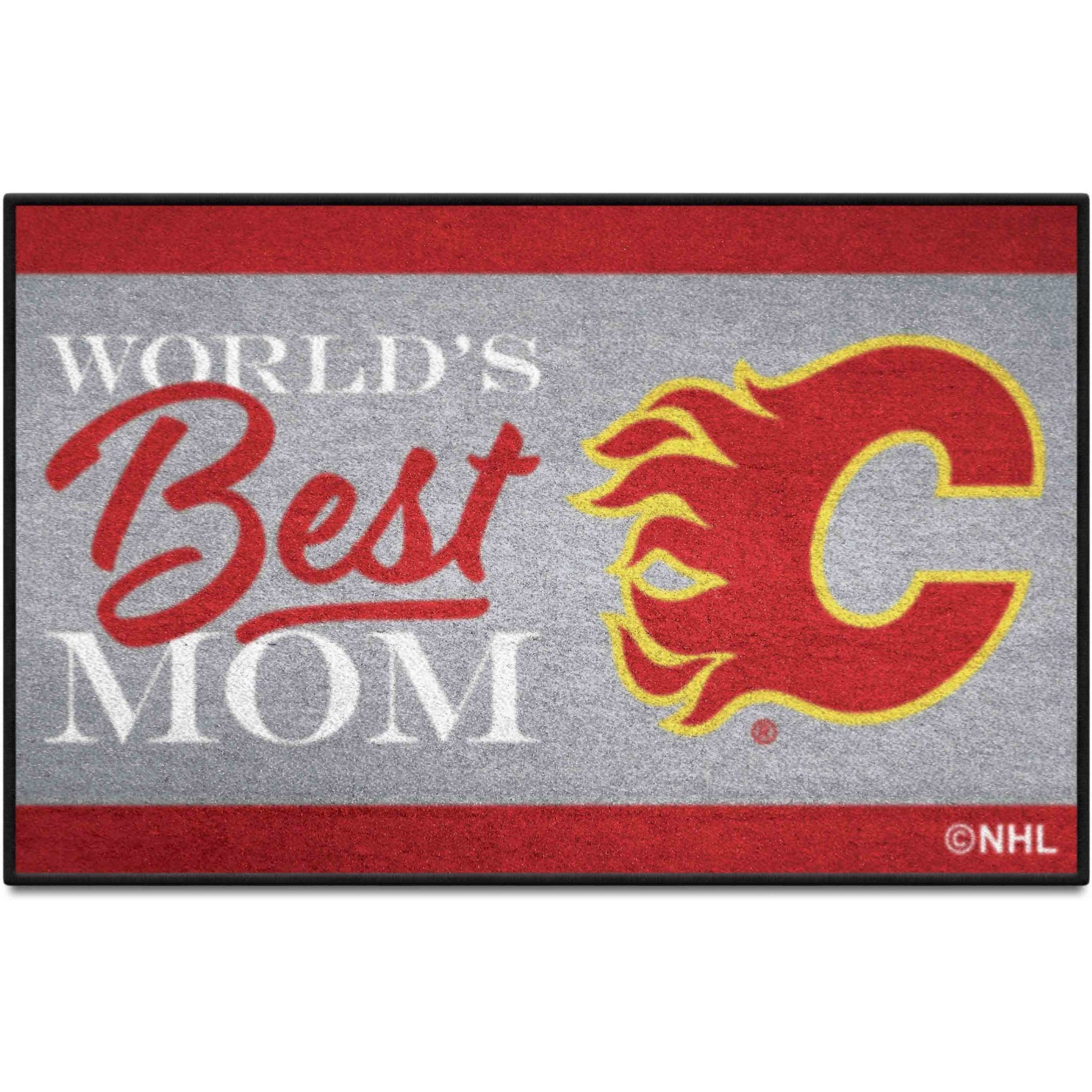 Calgary Flames World's Best Mom Starter Mat Accent Rug - 19in. x 30in.