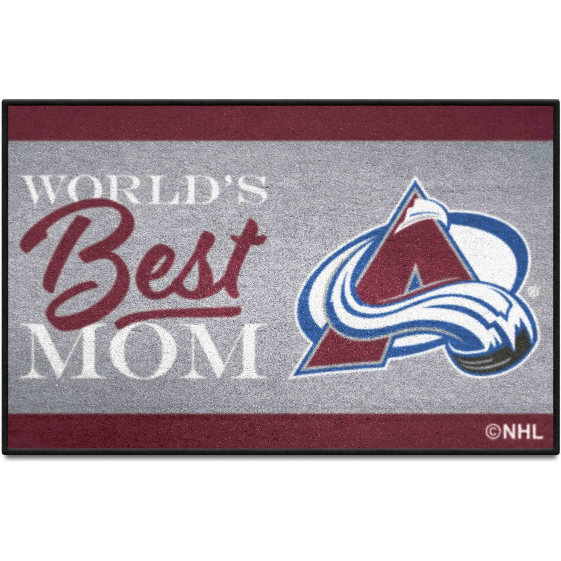 Colorado Avalanche World's Best Mom Starter Mat Accent Rug - 19in. x 30in.