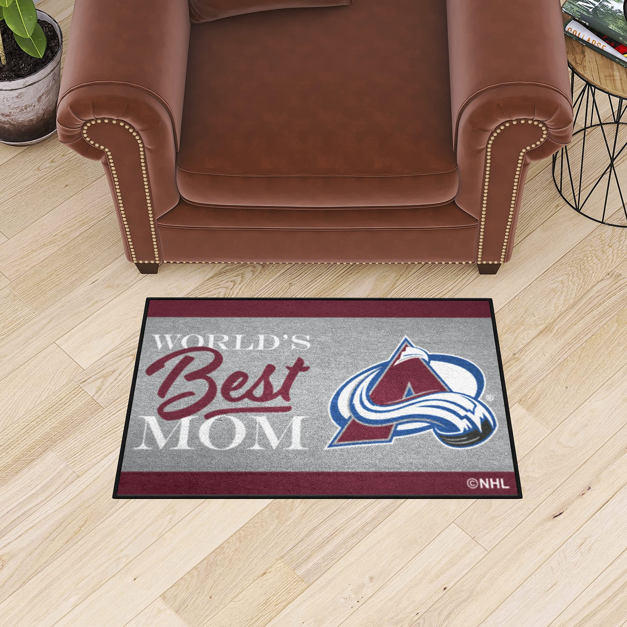 Colorado Avalanche World's Best Mom Starter Mat Accent Rug - 19in. x 30in.