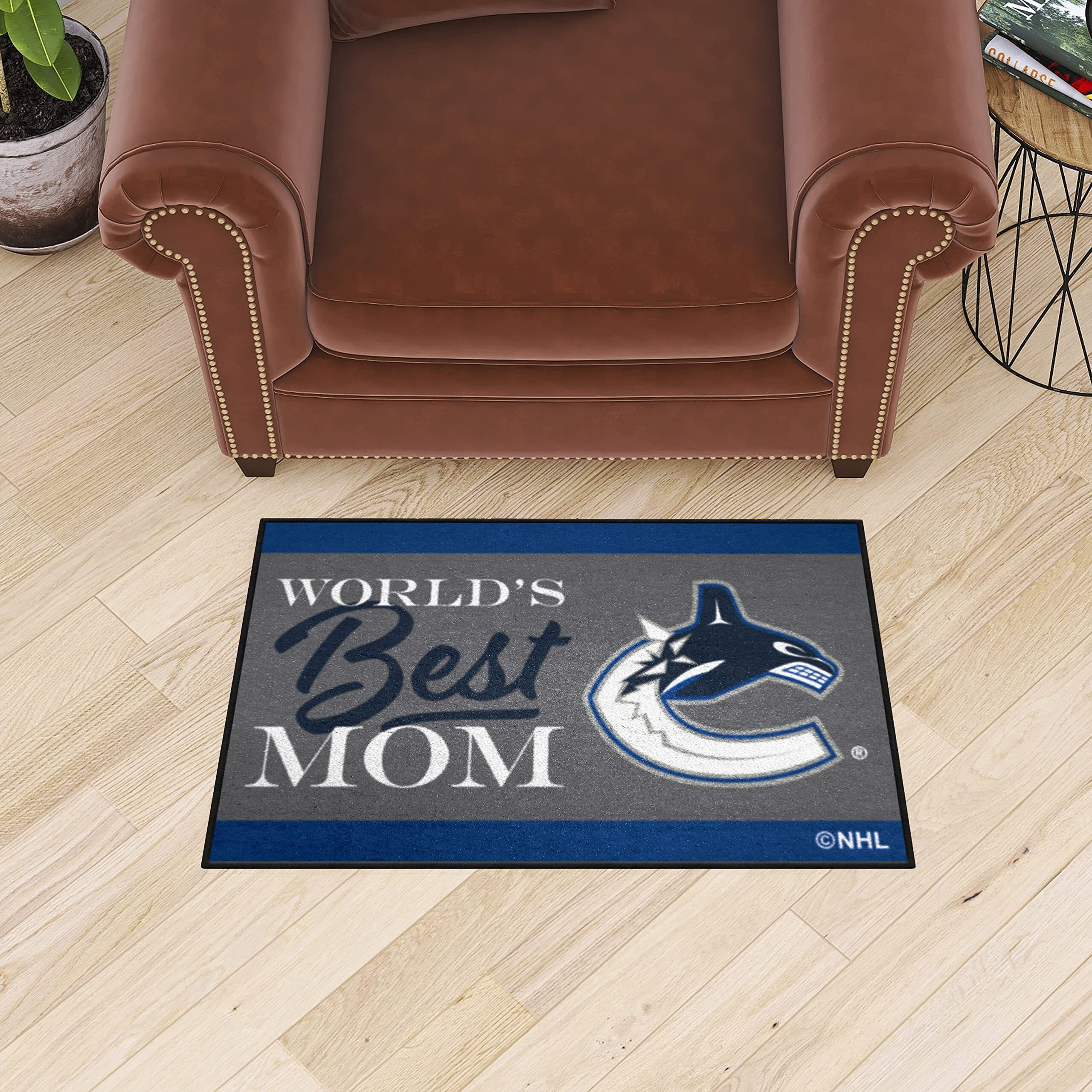 Vancouver Canucks World's Best Mom Starter Mat Accent Rug - 19in. x 30in.
