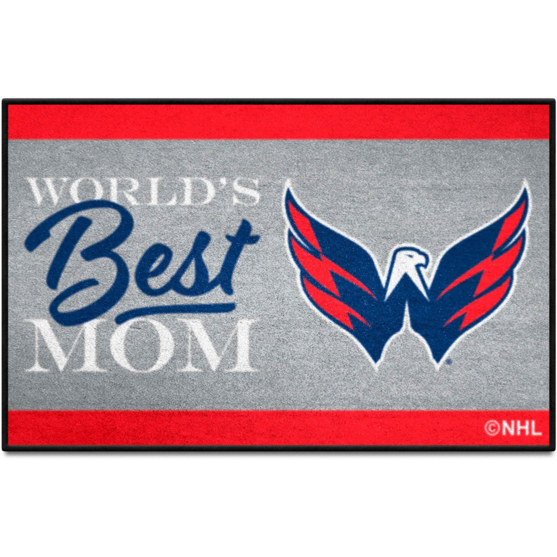 Washington Capitals World's Best Mom Starter Mat Accent Rug - 19in. x 30in.