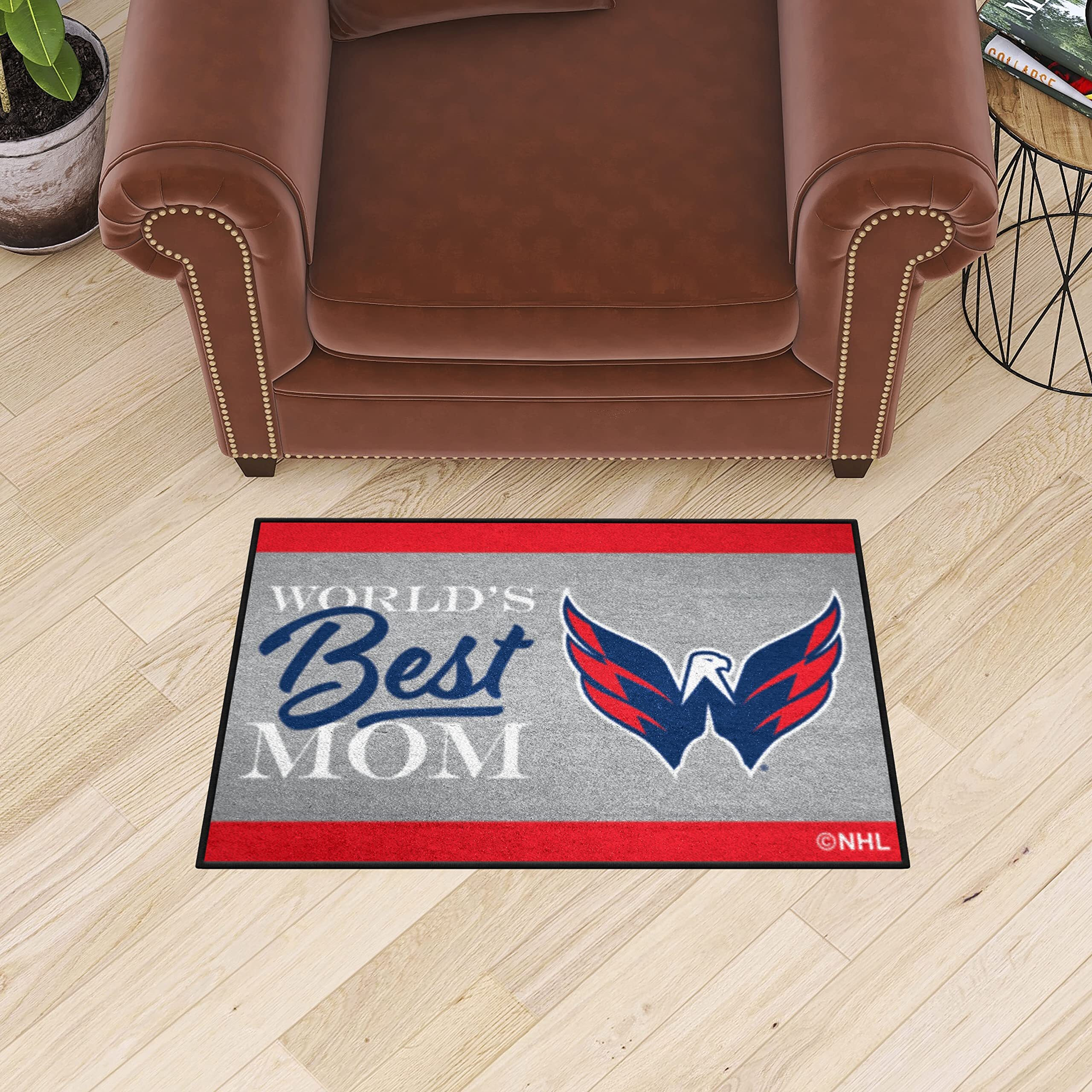 Washington Capitals World's Best Mom Starter Mat Accent Rug - 19in. x 30in.