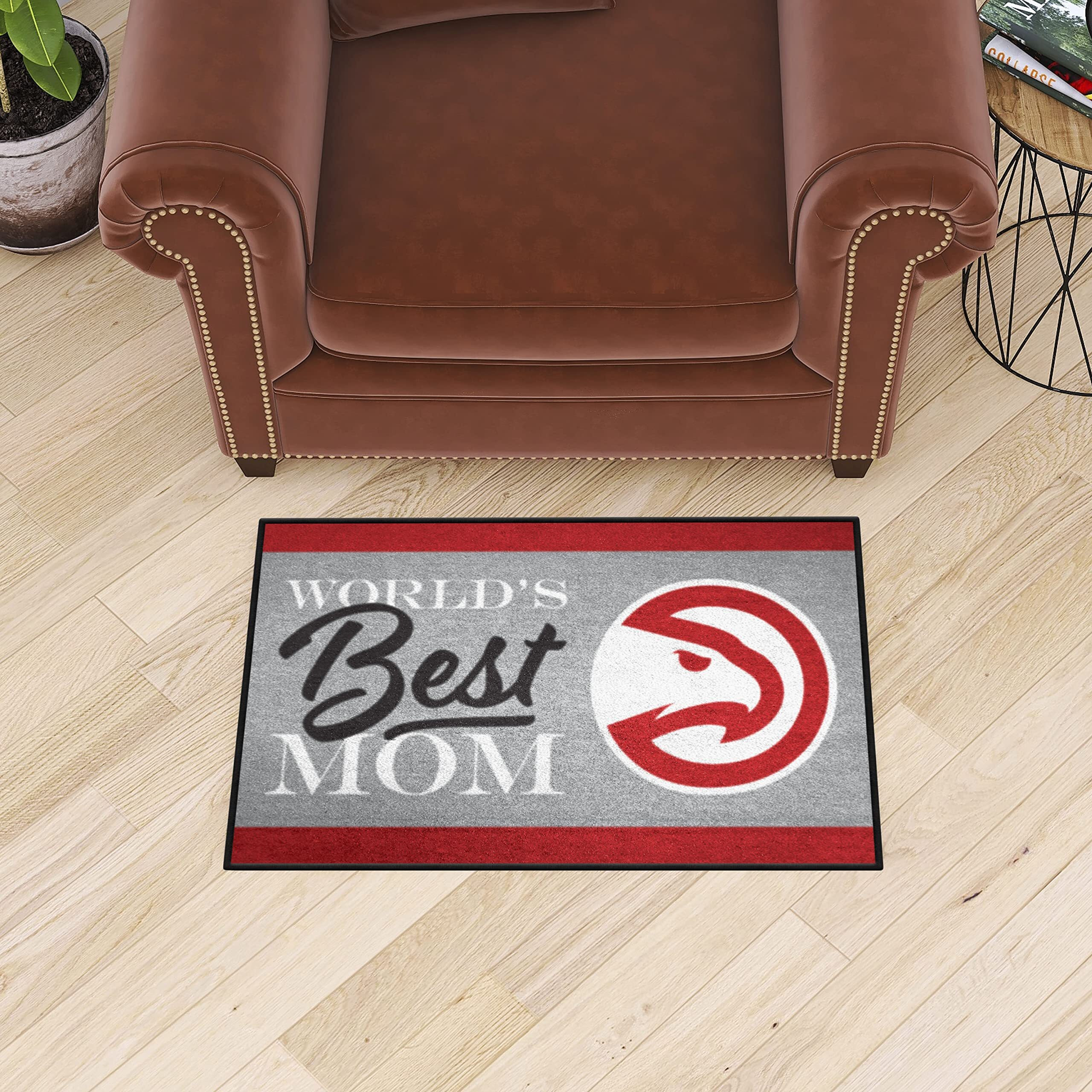Atlanta Hawks World's Best Mom Starter Mat Accent Rug - 19in. x 30in.
