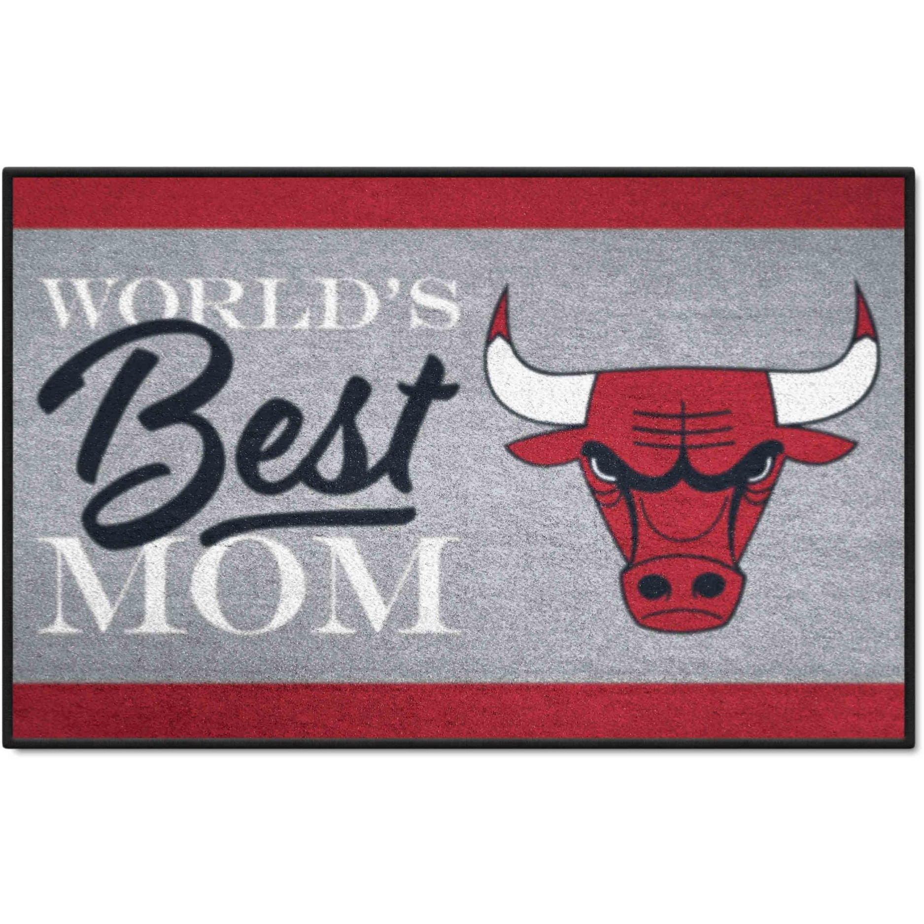 Chicago Bulls World's Best Mom Starter Mat Accent Rug - 19in. x 30in.