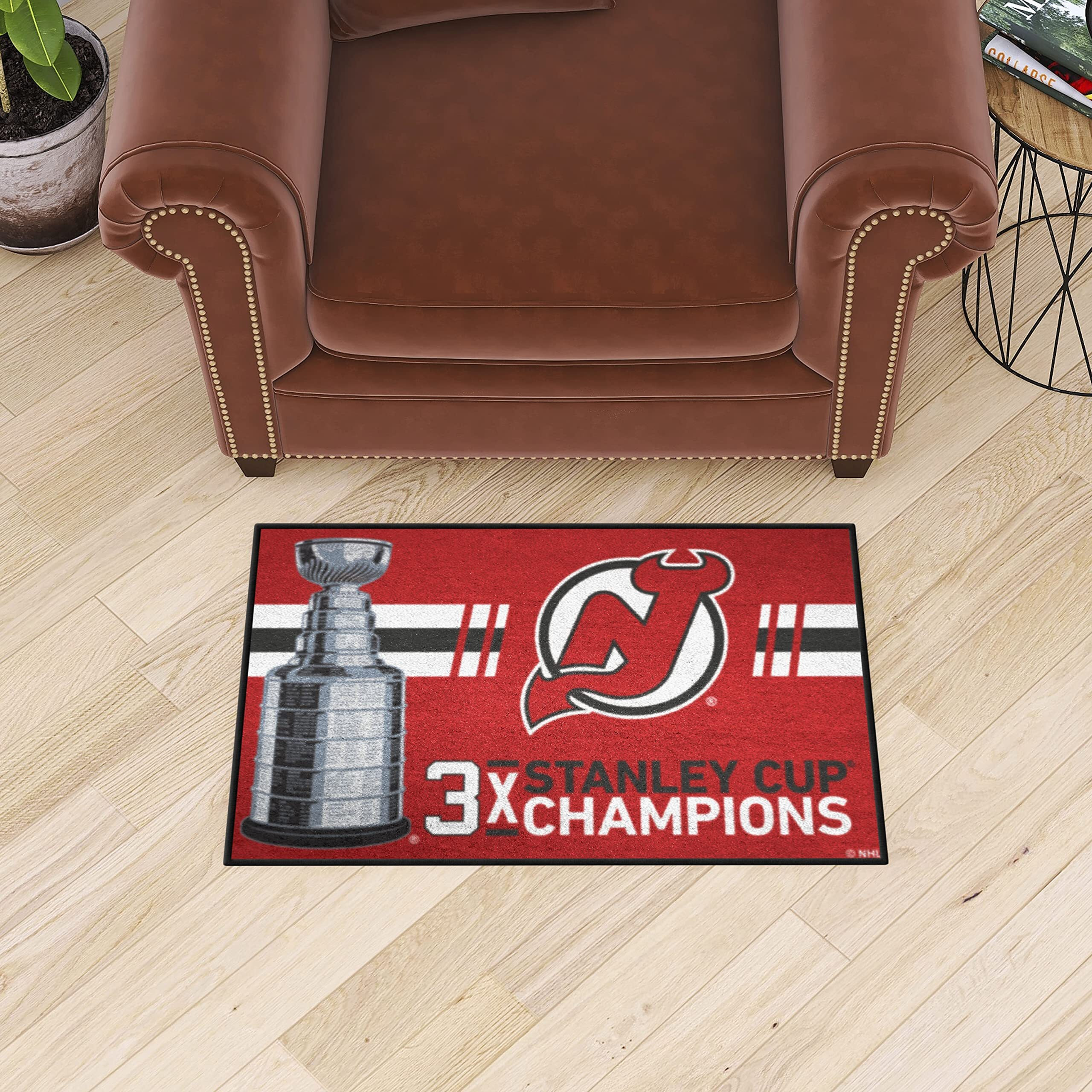New Jersey Devils Dynasty Starter Mat Accent Rug - 19in. x 30in.