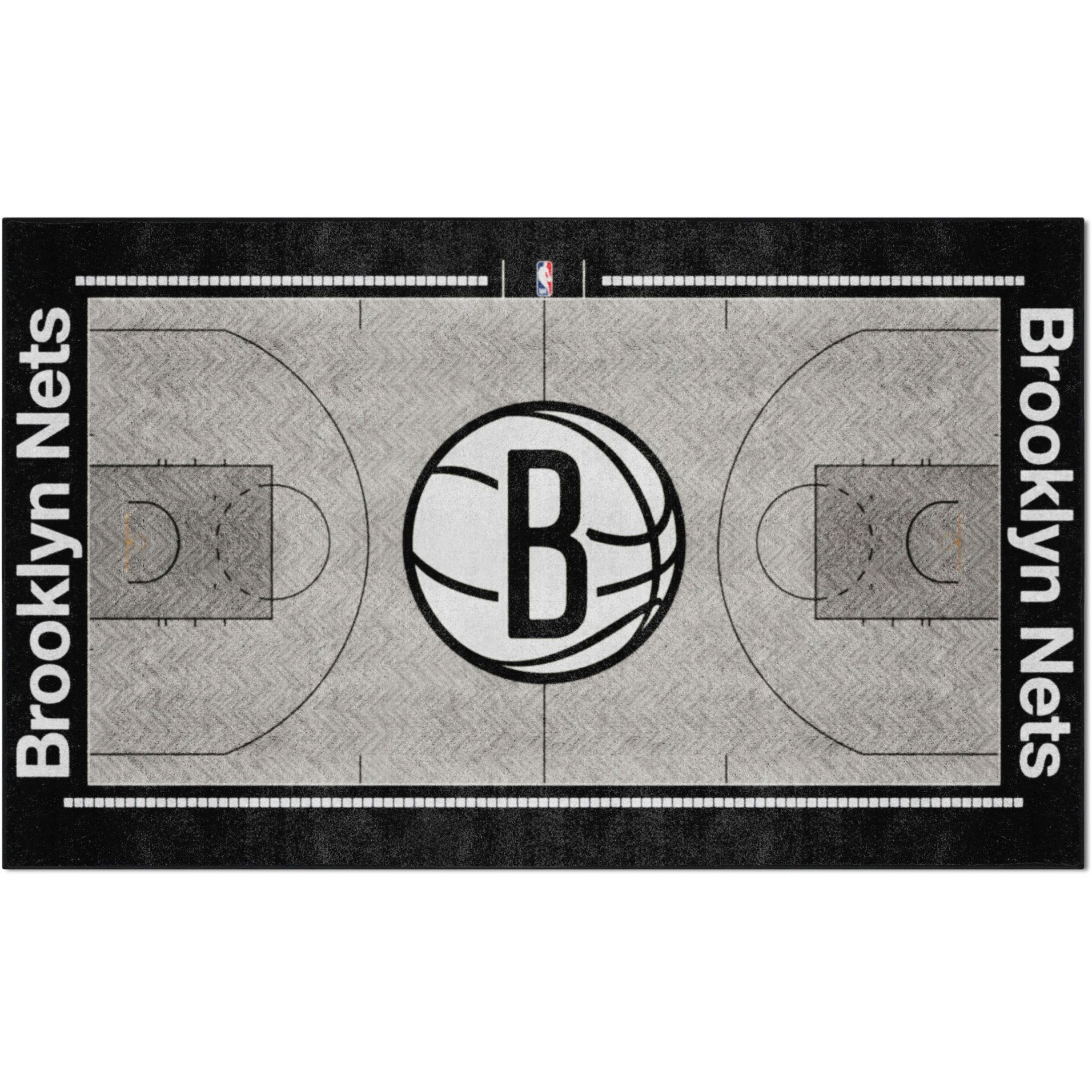 Brooklyn Nets 6 ft. x 10 ft. Plush Area Rug