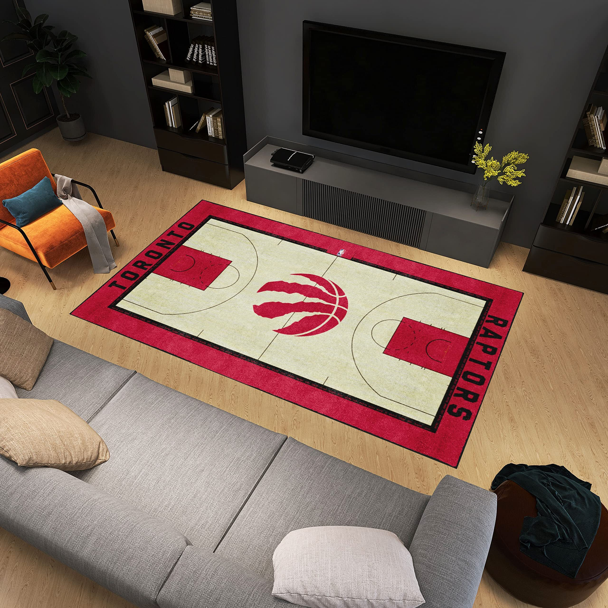 Toronto Raptors 6 ft. x 10 ft. Plush Area Rug