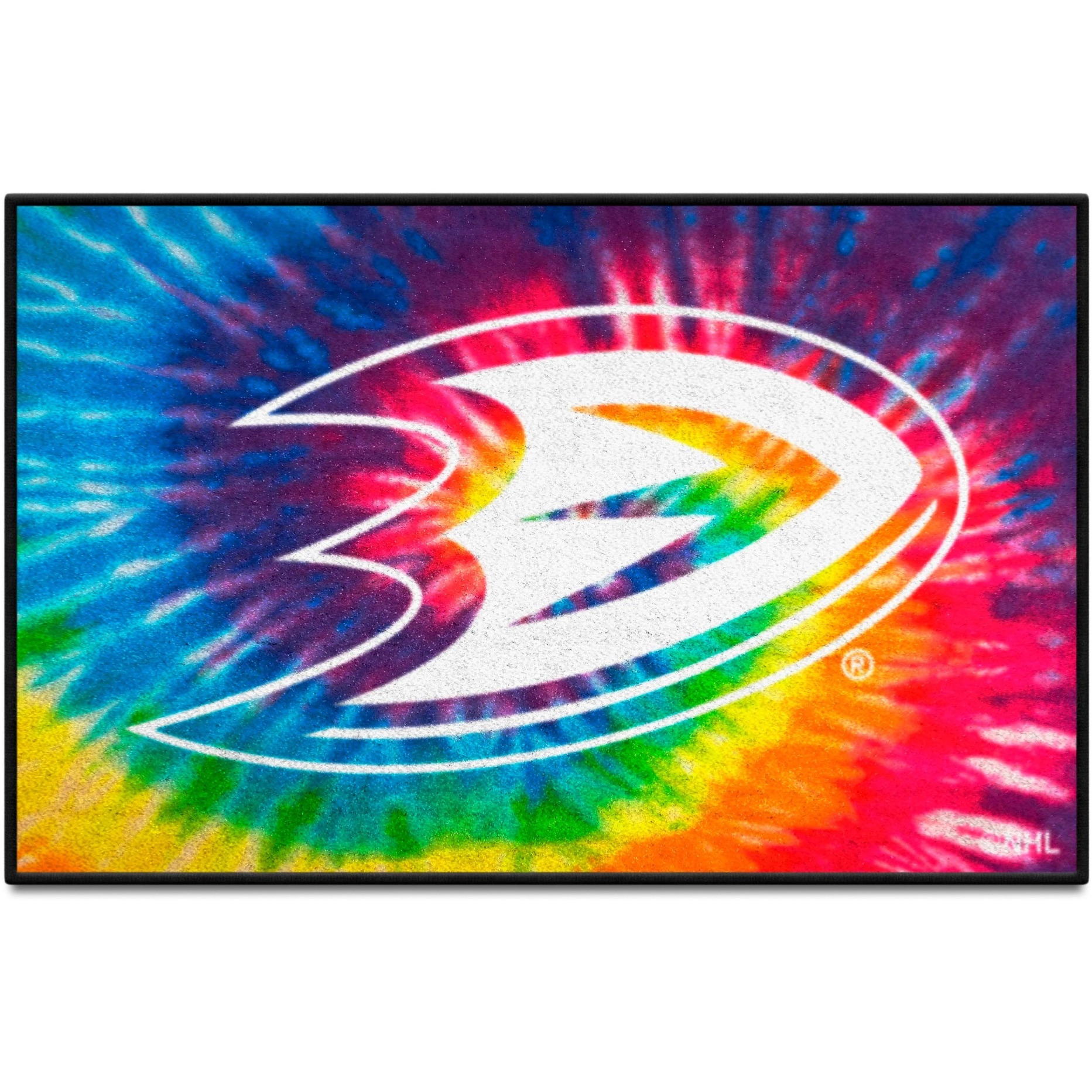 Anaheim Ducks Tie Dye Starter Mat Accent Rug - 19in. x 30in.