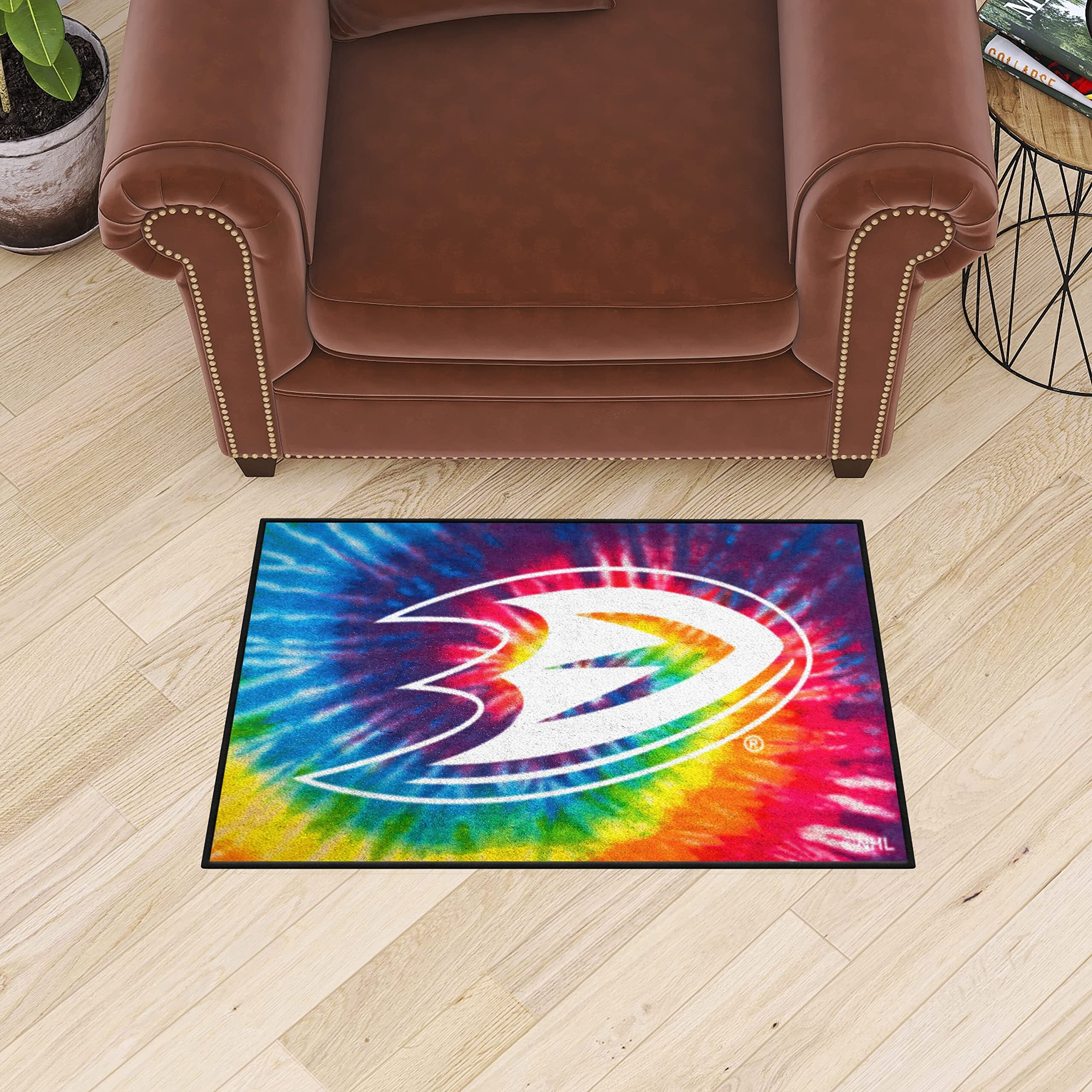 Anaheim Ducks Tie Dye Starter Mat Accent Rug - 19in. x 30in.