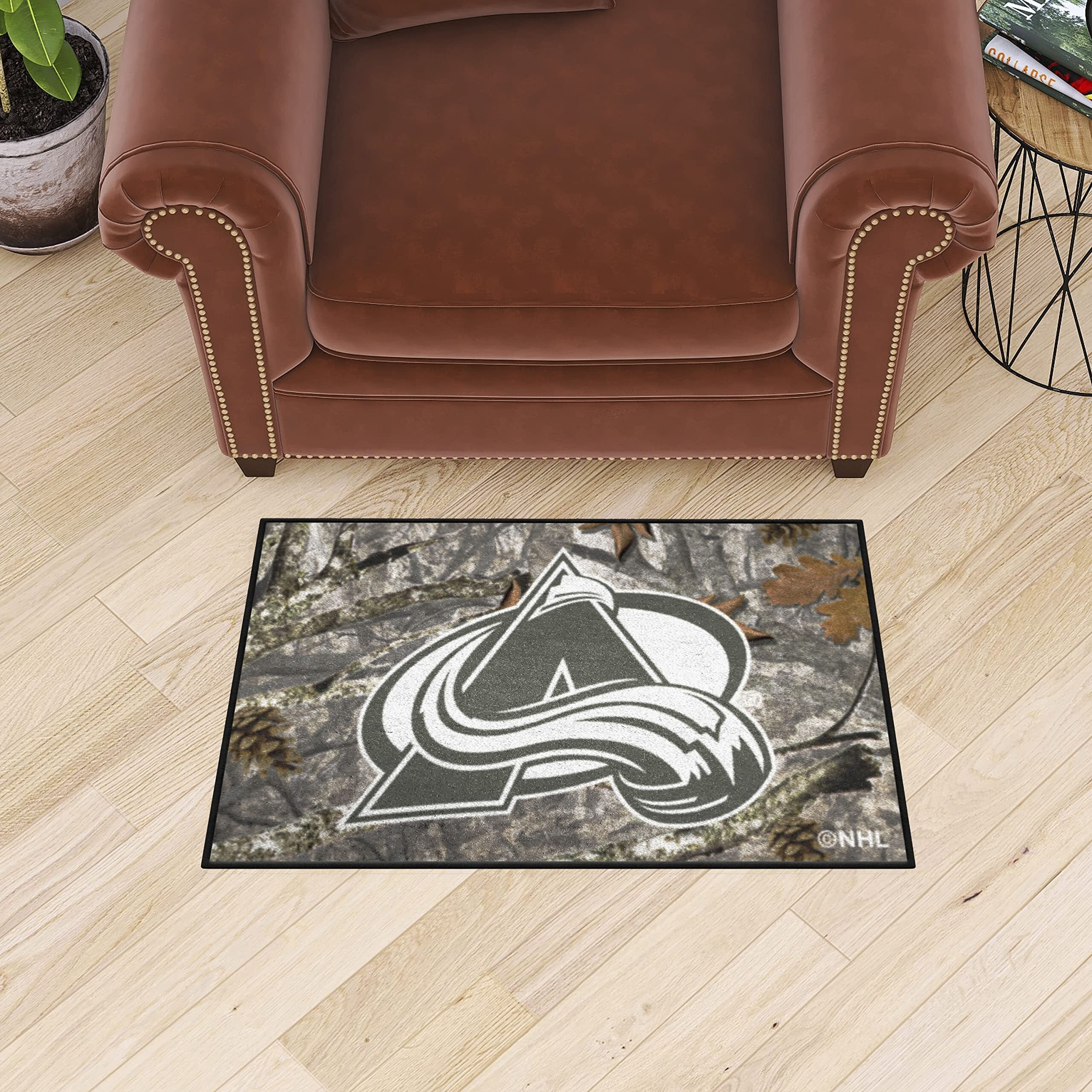 Colorado Avalanche Camo Starter Mat Accent Rug - 19in. x 30in.