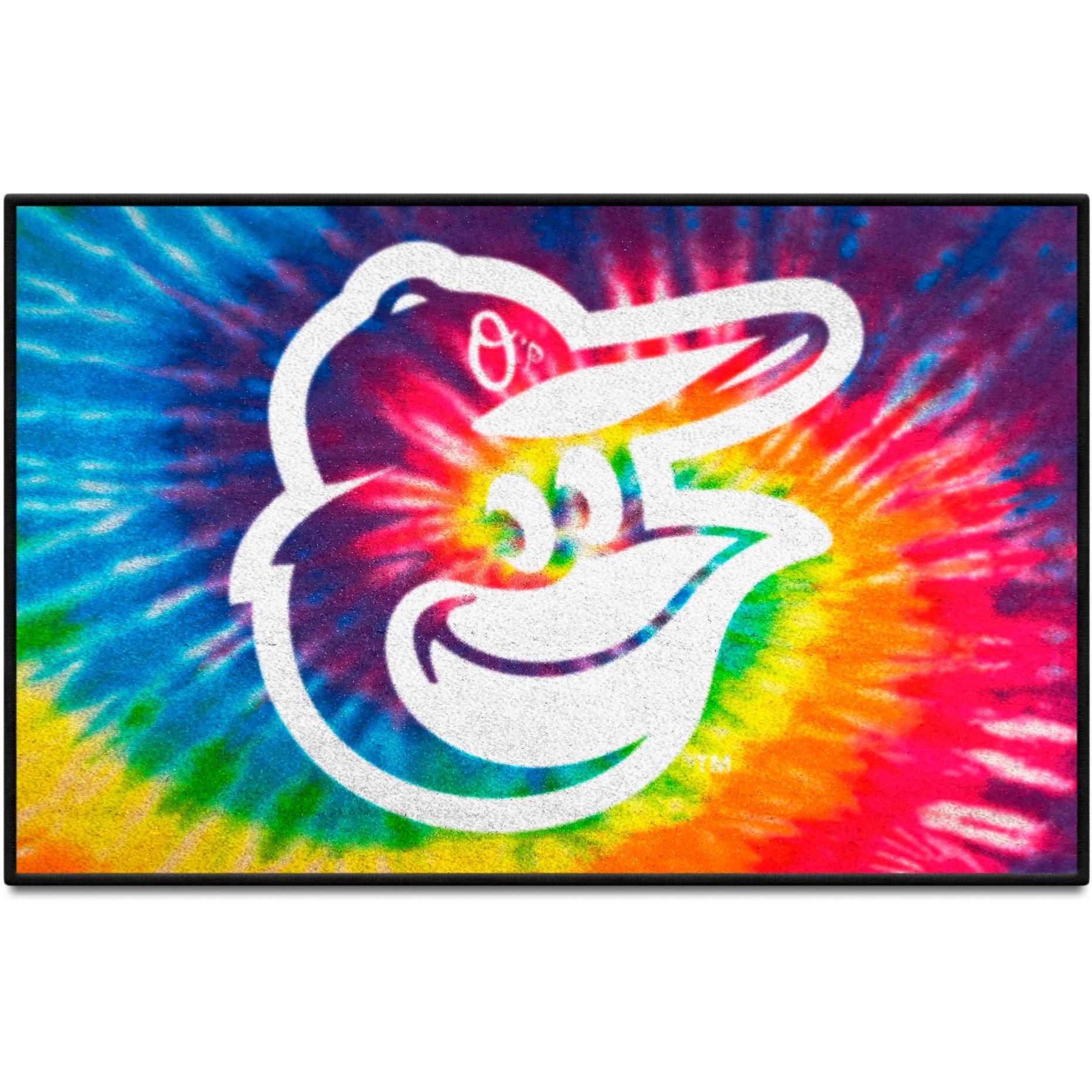 Baltimore Orioles Tie Dye Starter Mat Accent Rug - 19in. x 30in.