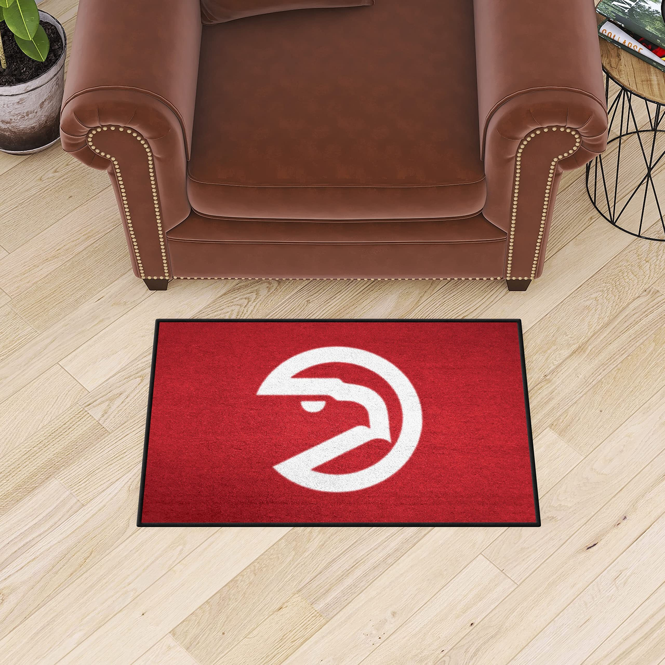 NBA Retro Atlanta Hawks Starter Mat Accent Rug - 19in. x 30in.