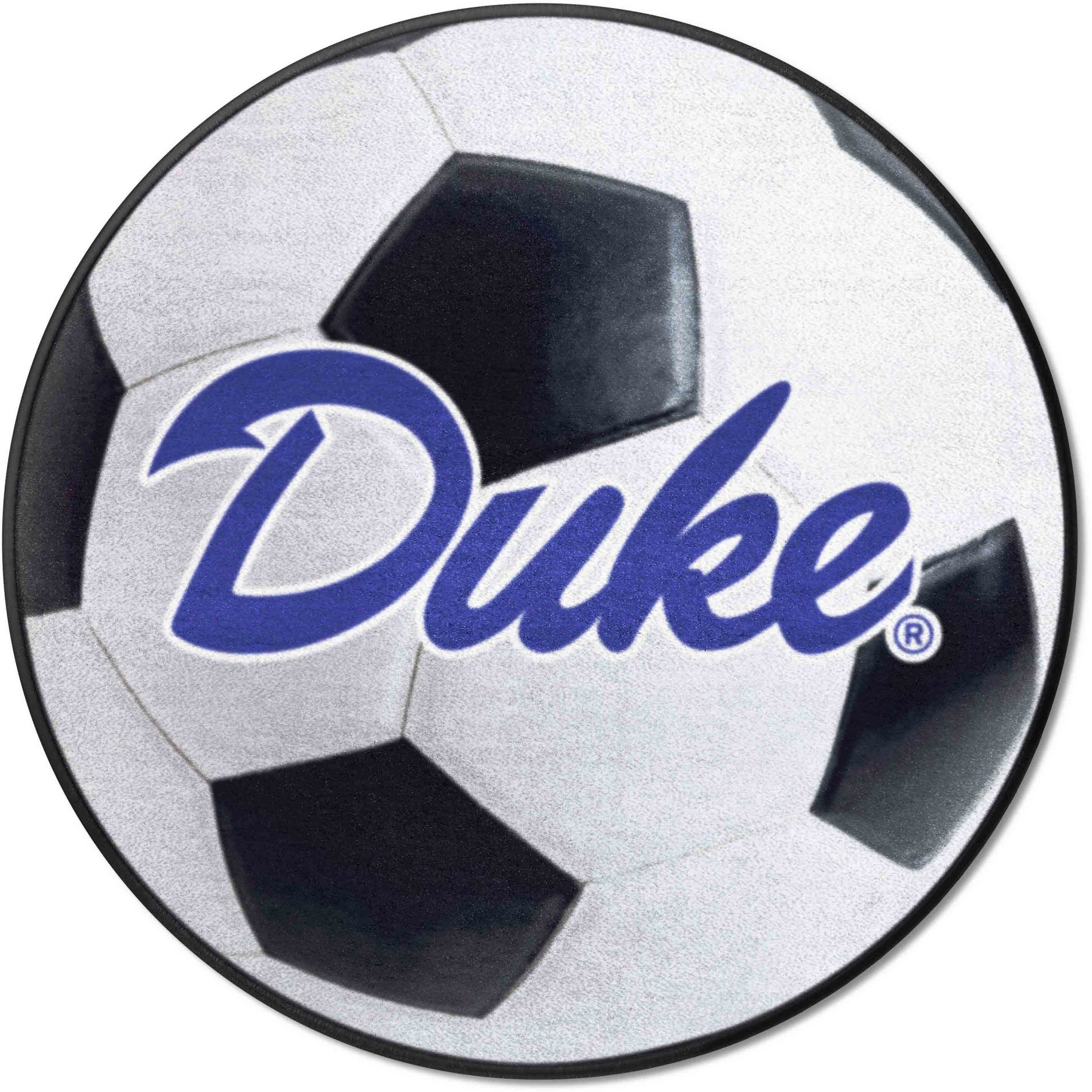 Duke Blue Devils Soccer Ball Rug - 27in. Diameter