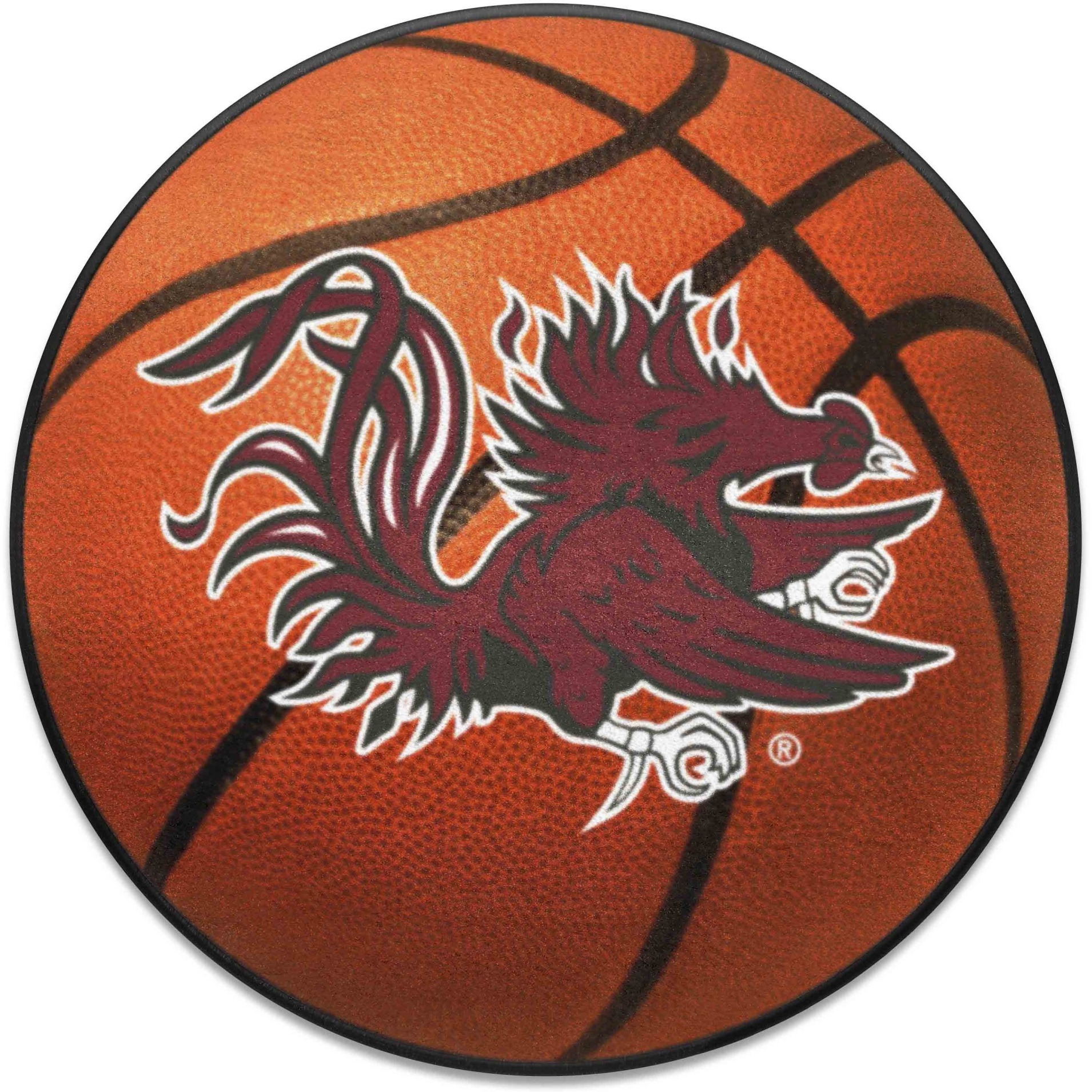 South Carolina Gamecocks Basketball Rug - 27in. Diameter