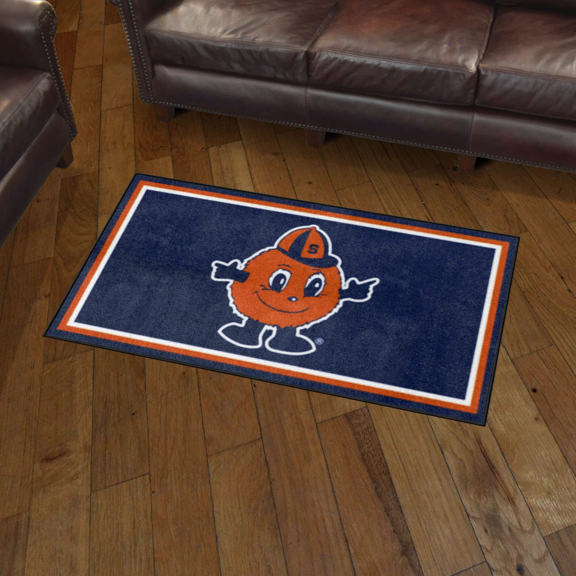 Syracuse Orange 5ft. x 8 ft. Plush Area Rug, Otto Mascot Logo