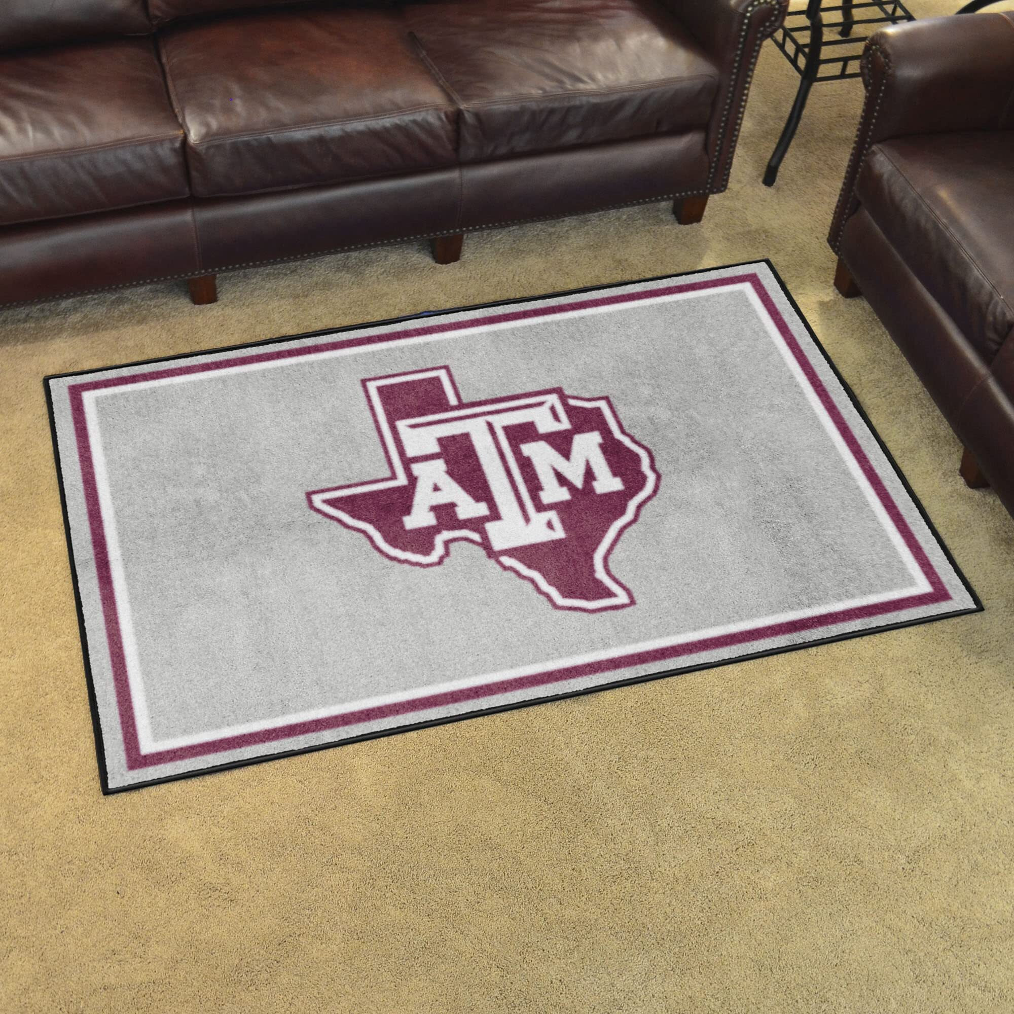 Texas A&M Aggies 4ft. x 6ft. Plush Area Rug, Gary