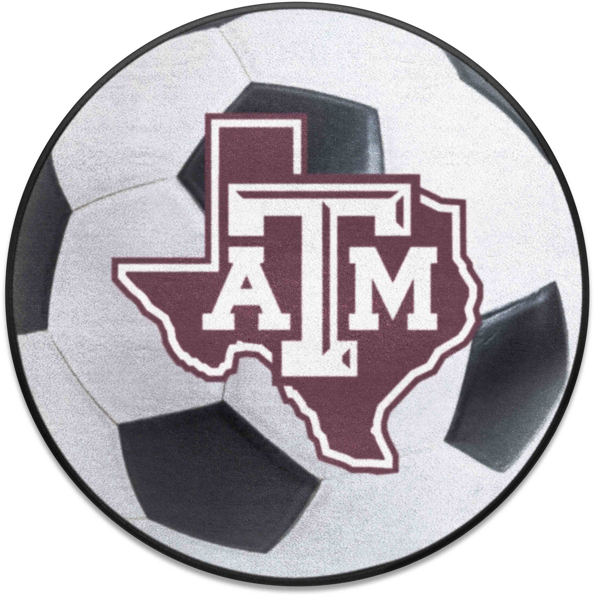 Texas A&M Aggies Soccer Ball Rug - 27in. Diameter