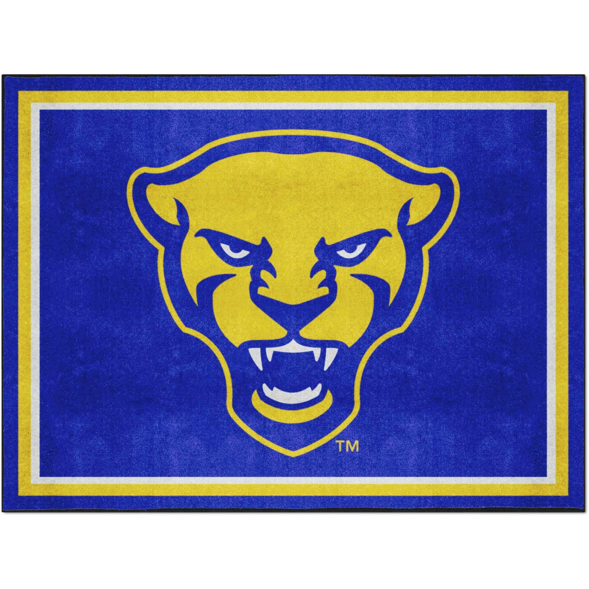 Pitt Panthers 8ft. x 10 ft. Plush Area Rug, Panther Logo