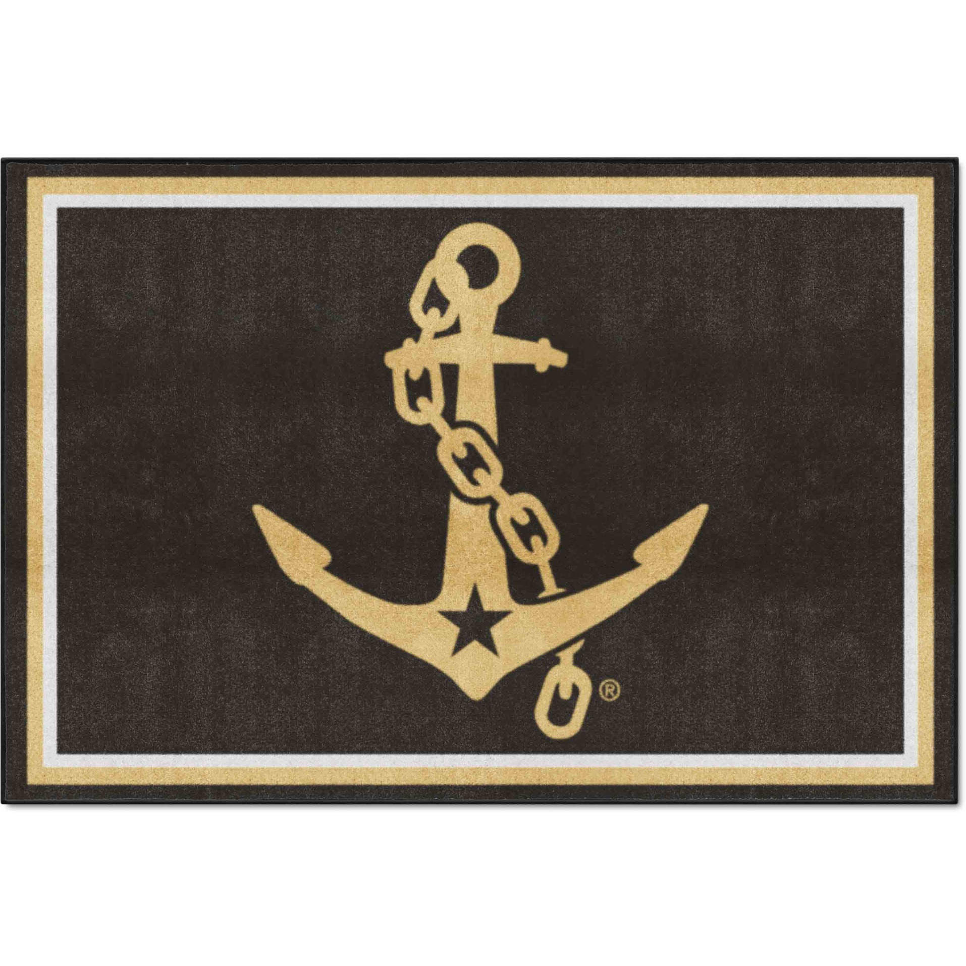 Vanderbilt Commodores 5ft. x 8 ft. Plush Area Rug, Anchor Logo