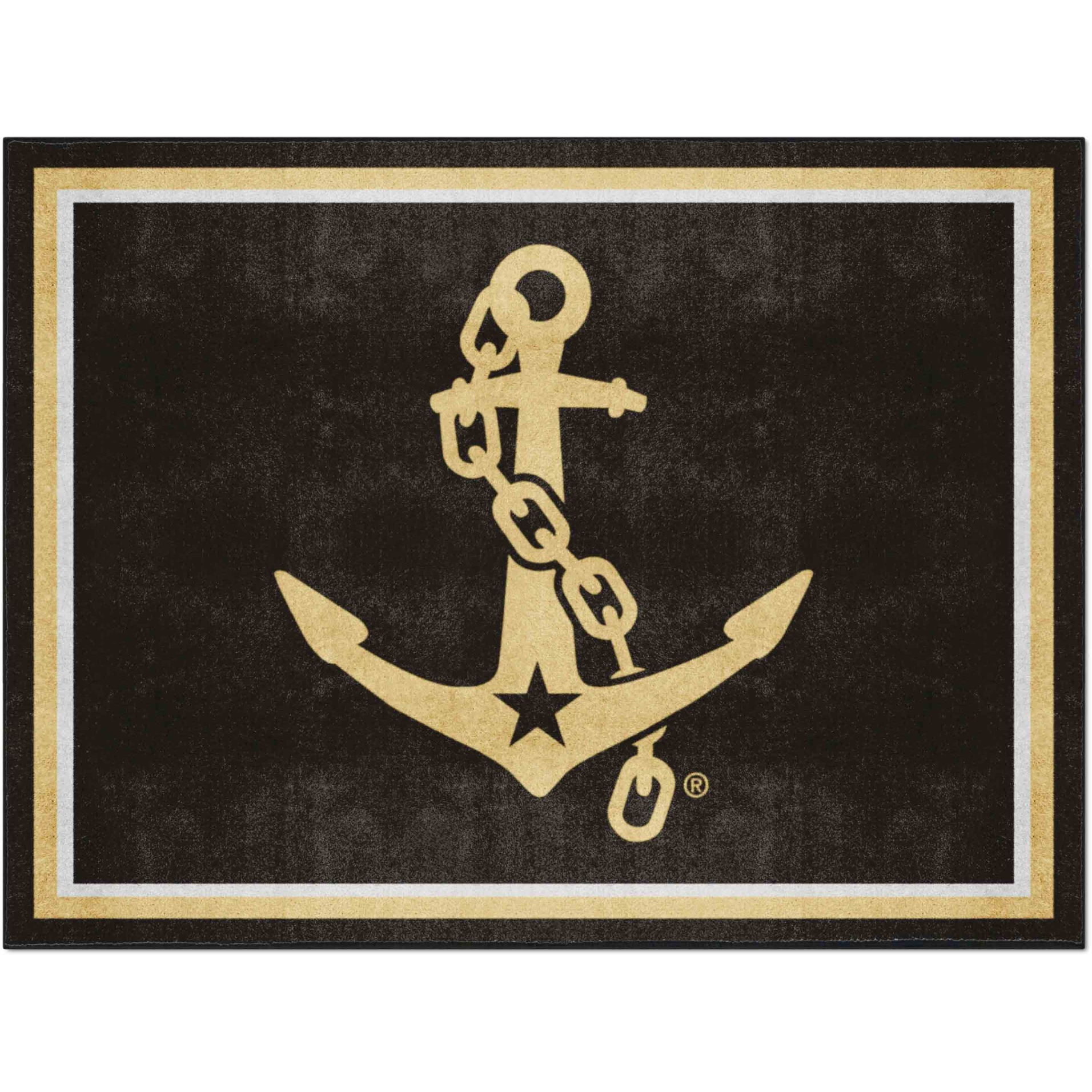 Vanderbilt Commodores 8ft. x 10 ft. Plush Area Rug, Anchor Logo