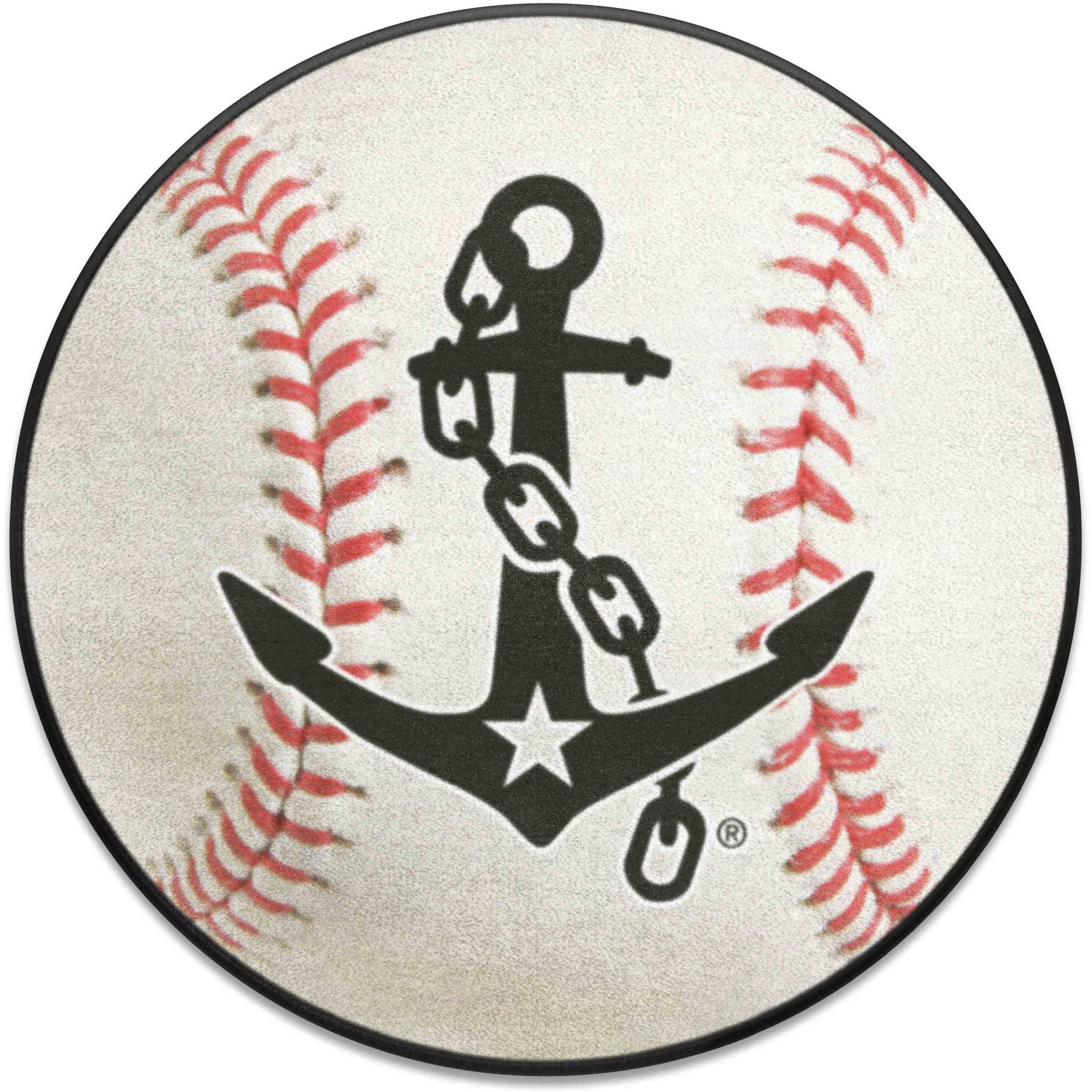 Vanderbilt Commodores Baseball Rug, Anchor Logo - 27in. Diameter