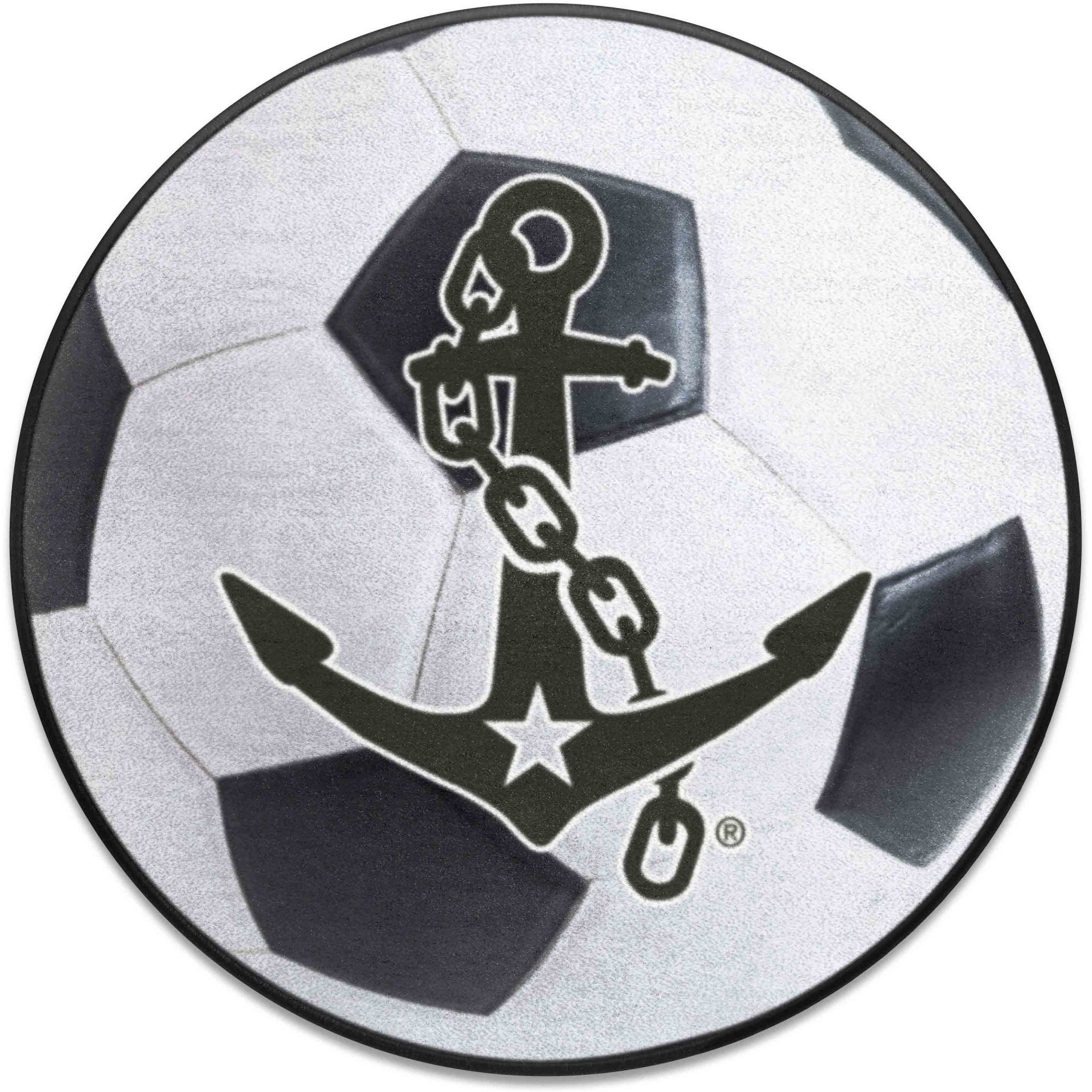 Vanderbilt Commodores Soccer Ball Rug, Anchor Logo - 27in. Diameter