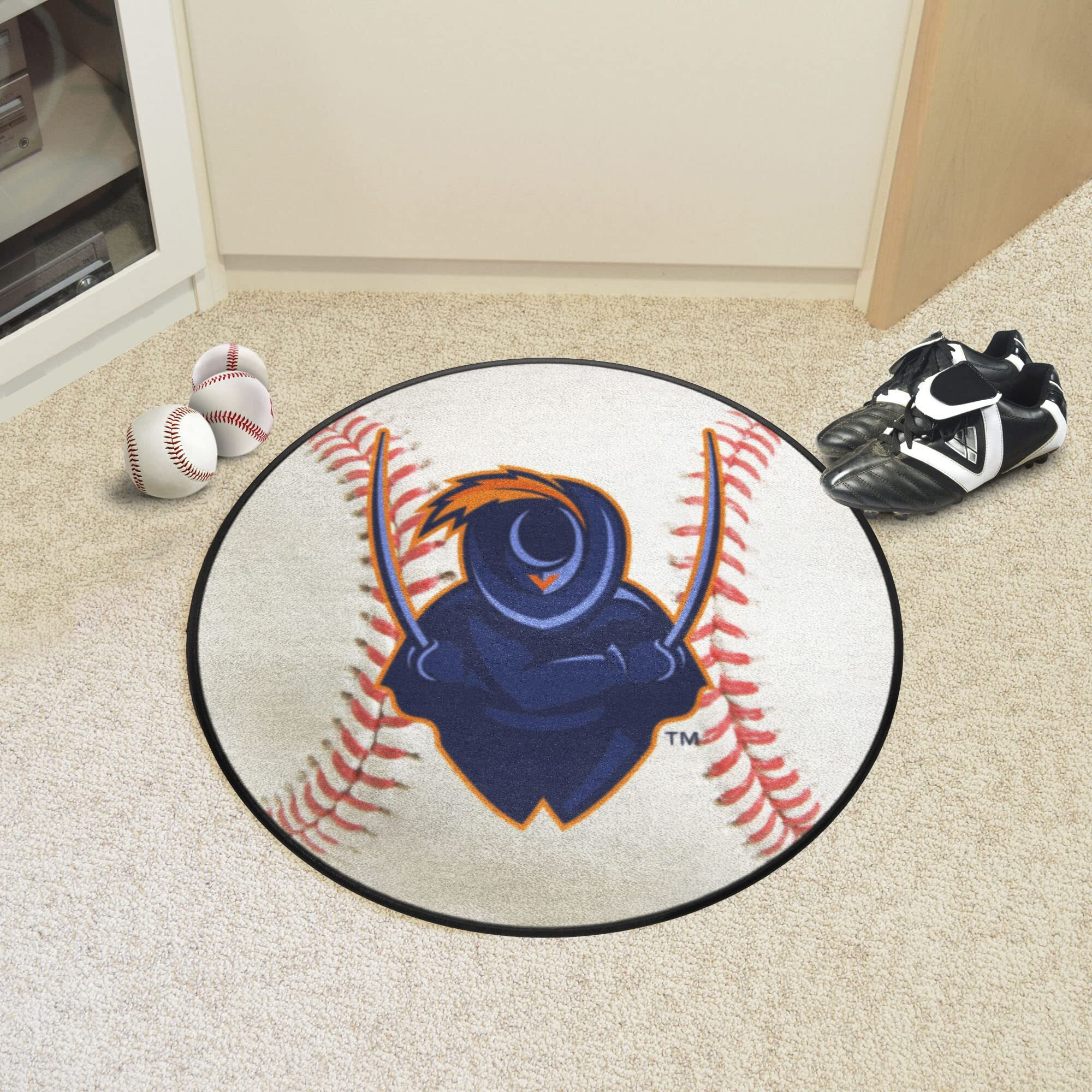 Virginia Cavaliers Baseball Rug - 27in. Diameter