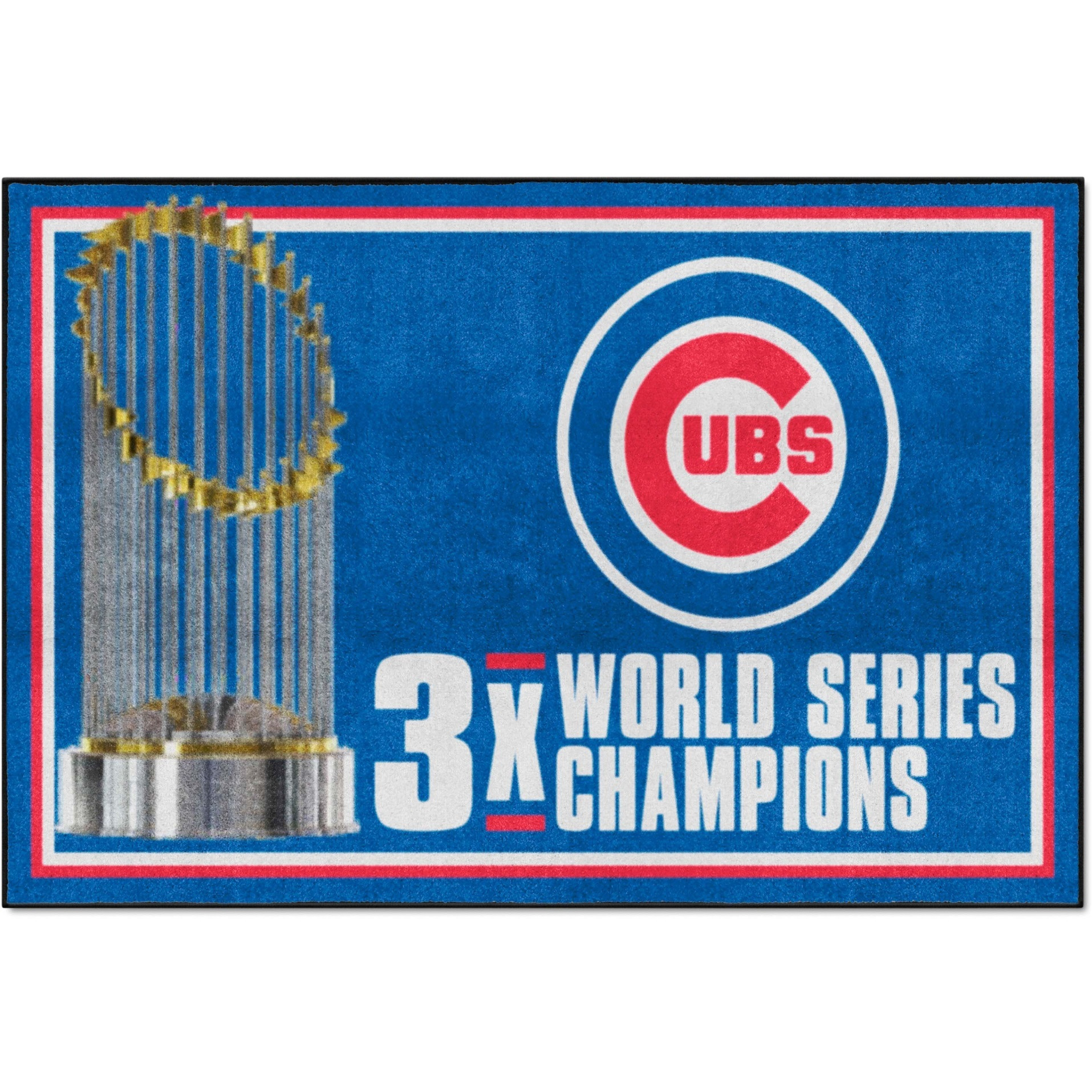 Chicago Cubs Dynasty 5ft. x 8 ft. Plush Area Rug