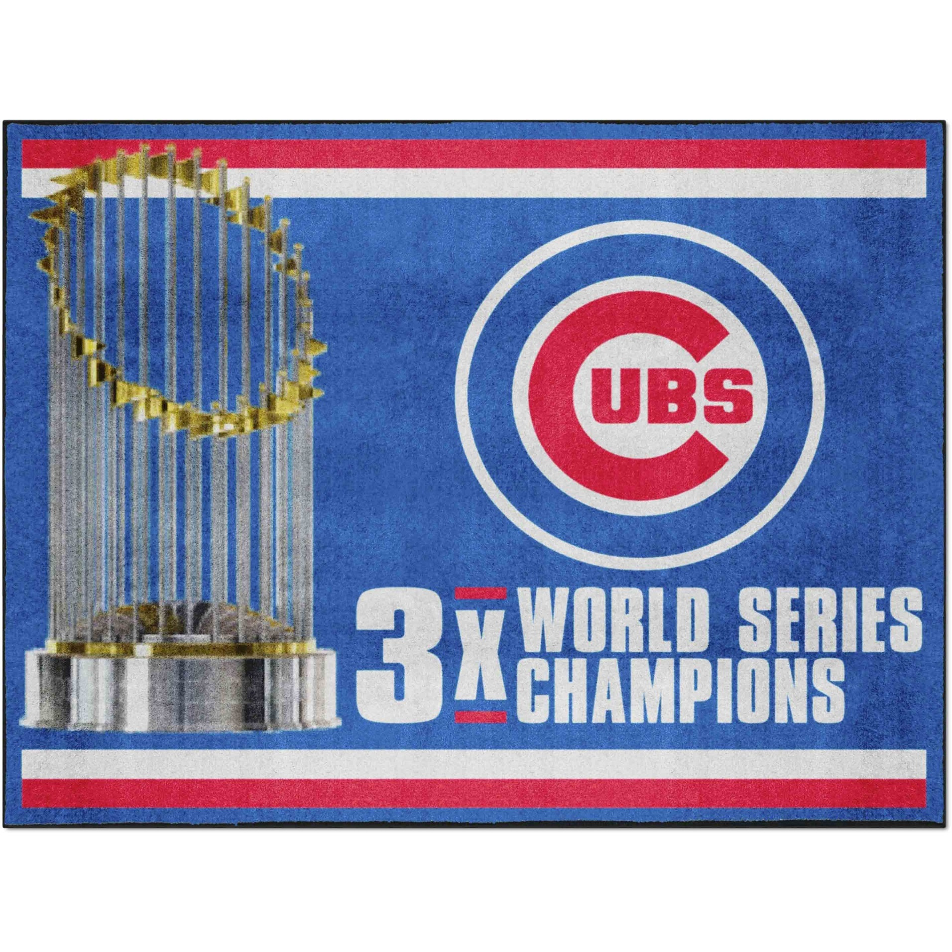 Chicago Cubs Dynasty 8ft. x 10 ft. Plush Area Rug