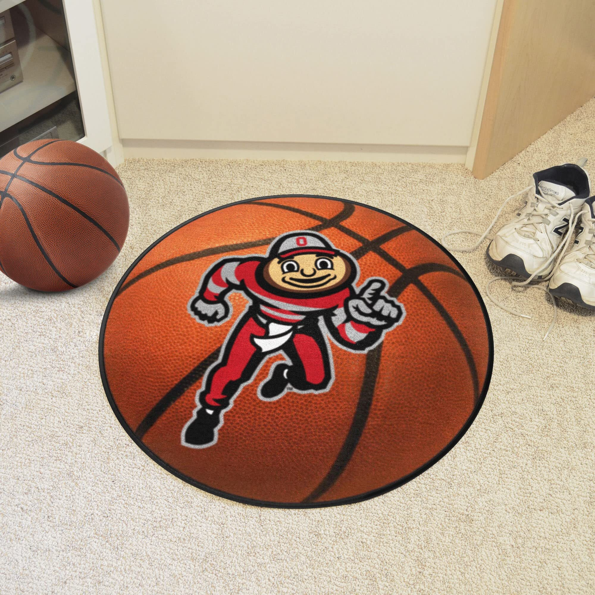 Ohio State Buckeyes 8ft. x 10 ft. Plush Area Rug