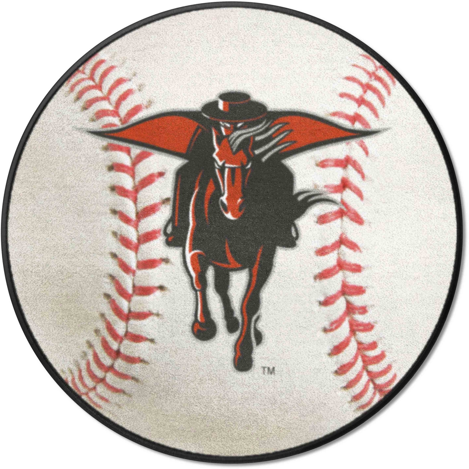 Texas Tech Red Raiders Baseball Rug - 27in. Diameter