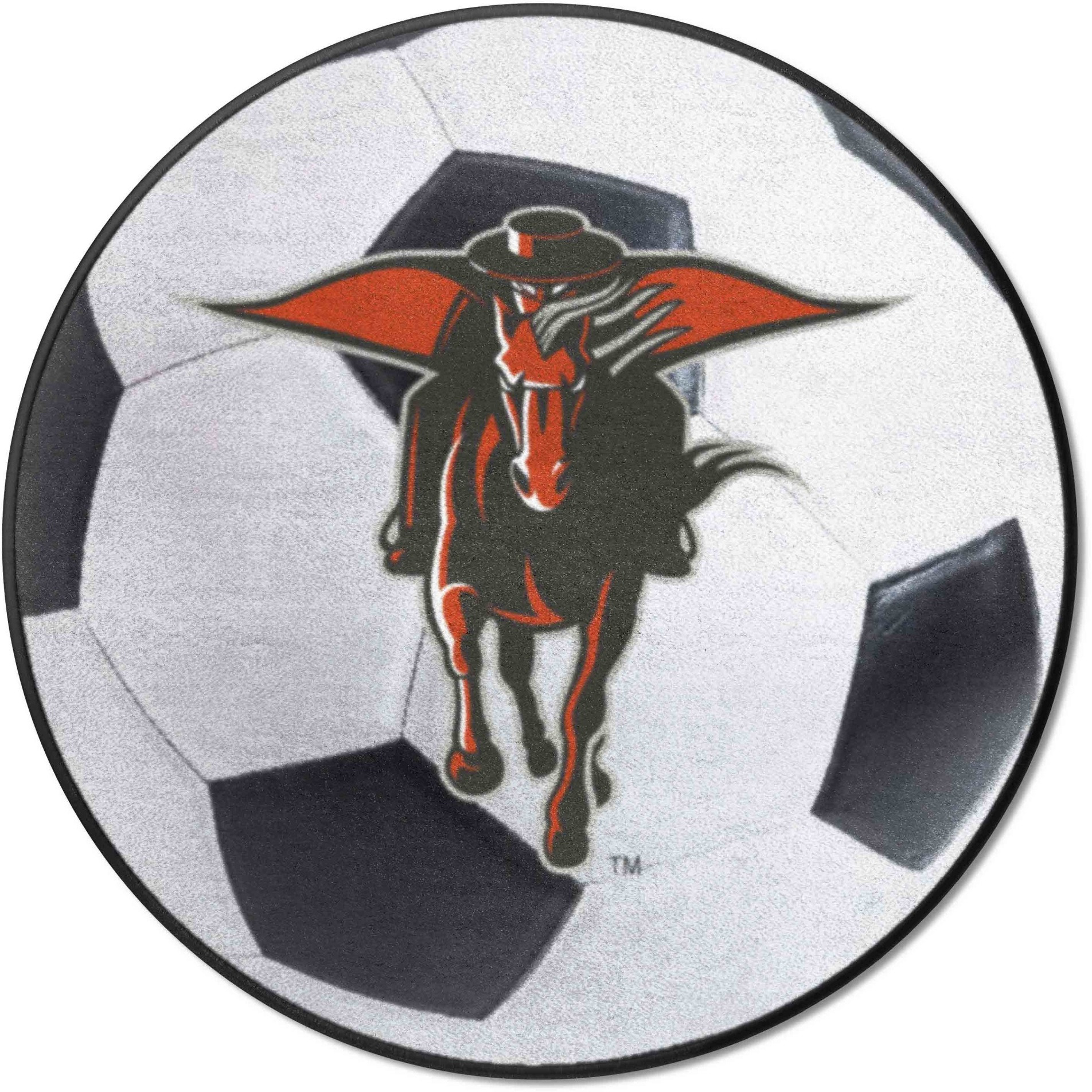 Texas Tech Red Raiders Soccer Ball Rug - 27in. Diameter