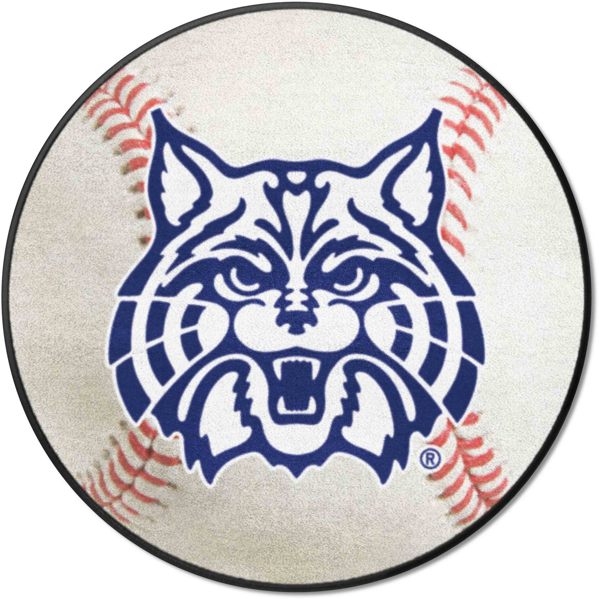 Arizona Wildcats Baseball Rug - 27in. Diameter