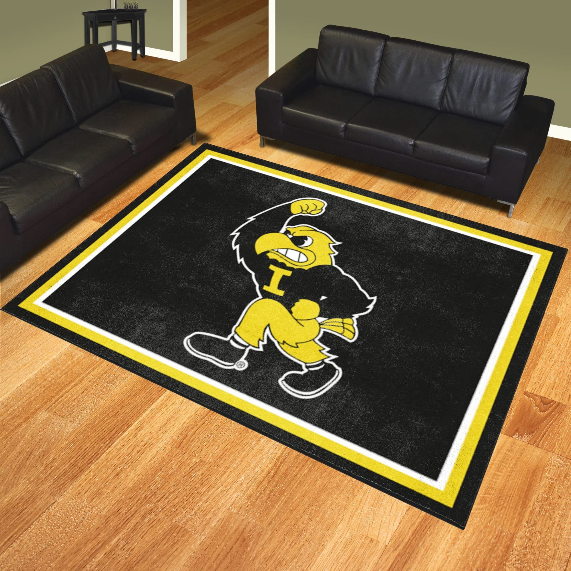 Iowa Hawkeyes 8ft. x 10 ft. Plush Area Rug
