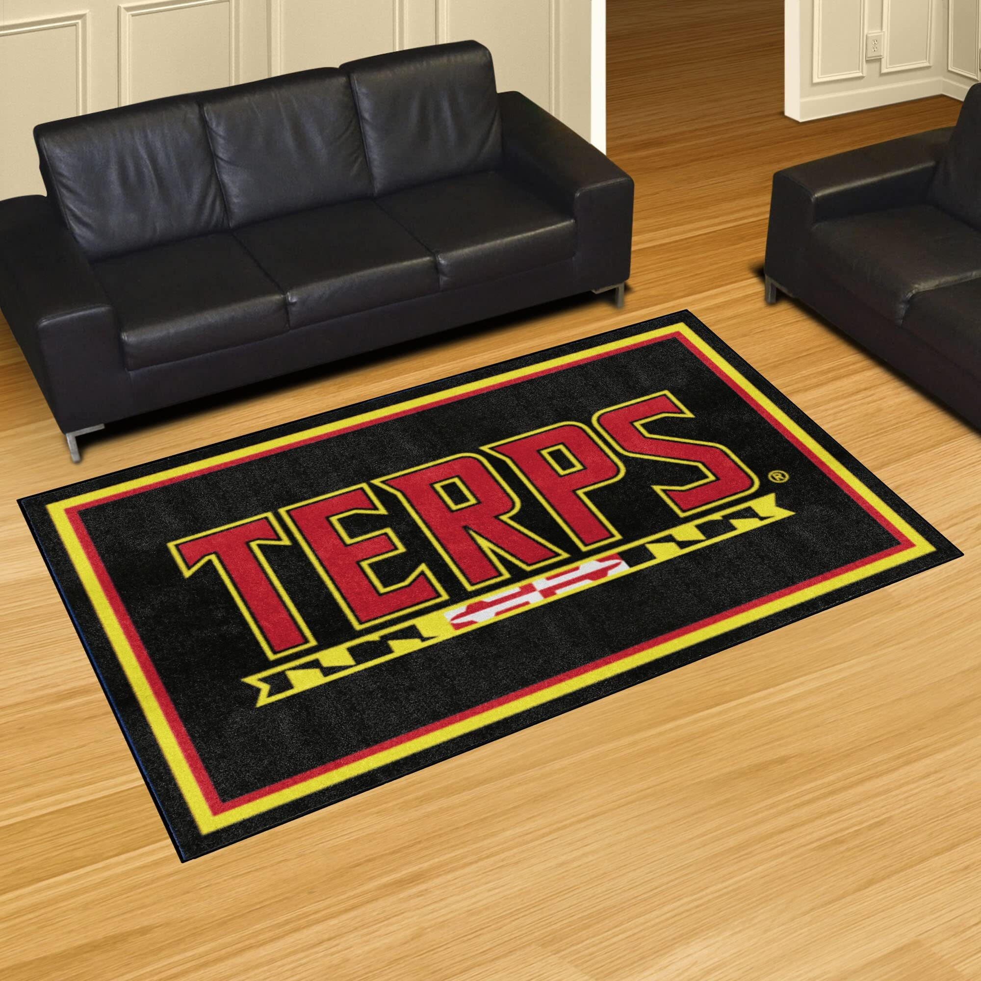 Maryland Terrapins 5ft. x 8 ft. Plush Area Rug