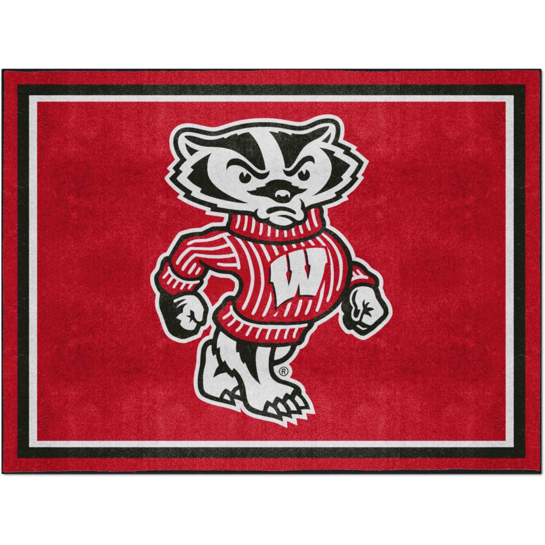 Wisconsin Badgers 8ft. x 10 ft. Plush Area Rug