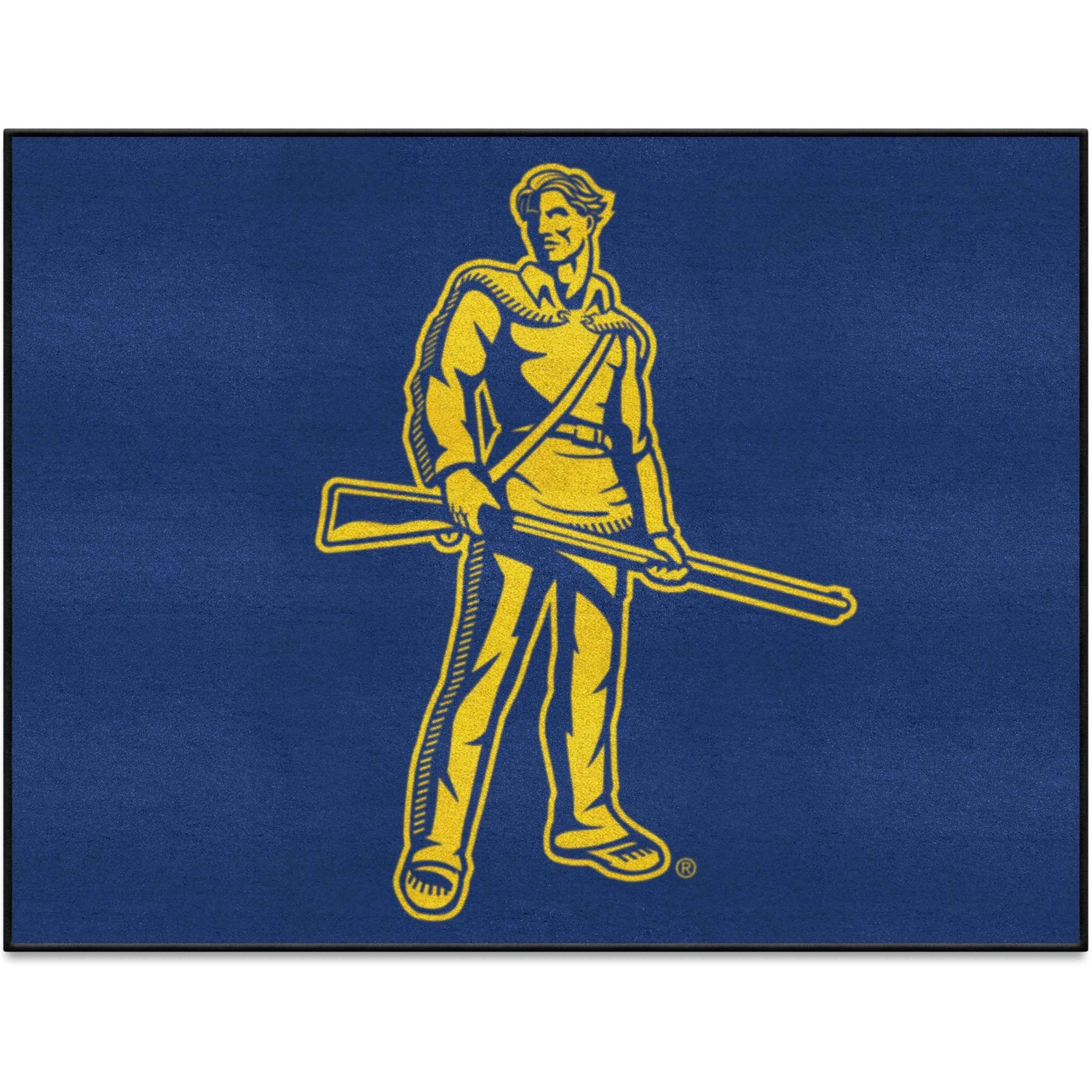 West Virginia Mountaineers 5ft. x 8 ft. Plush Area Rug