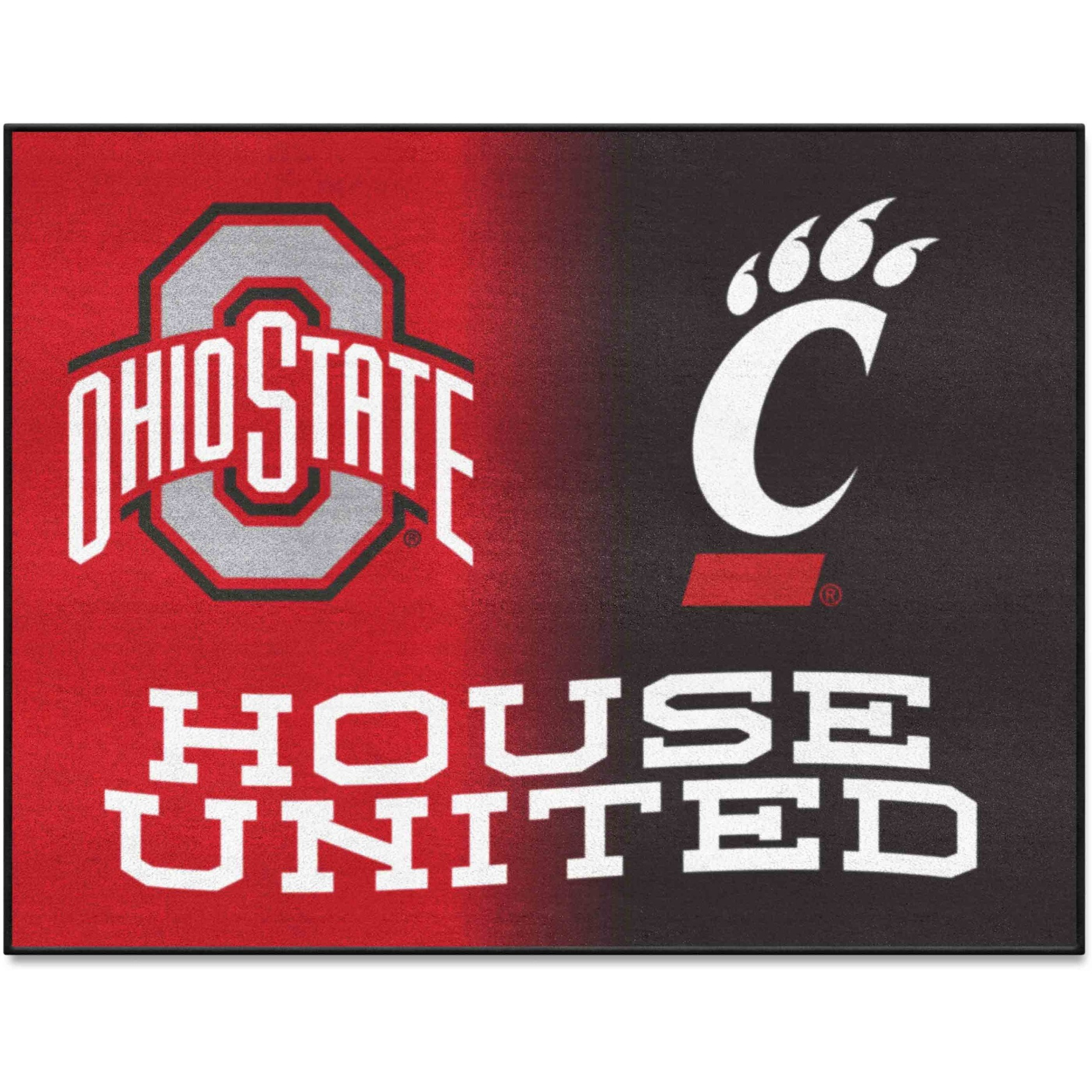 Ohio State / Cincinnati House United Rug - 34 in. x 42.5 in.