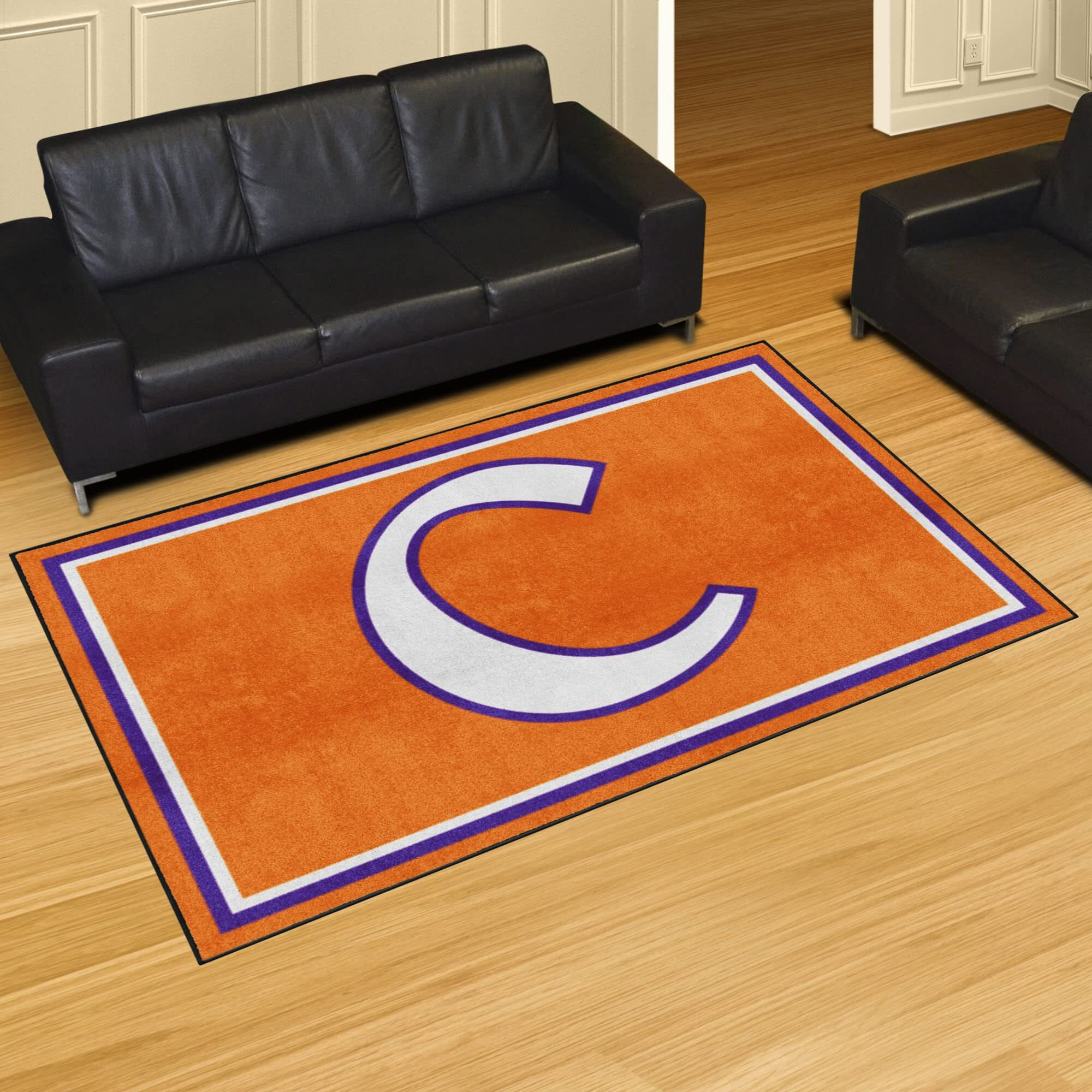 Clemson Tigers 5ft. x 8 ft. Plush Area Rug