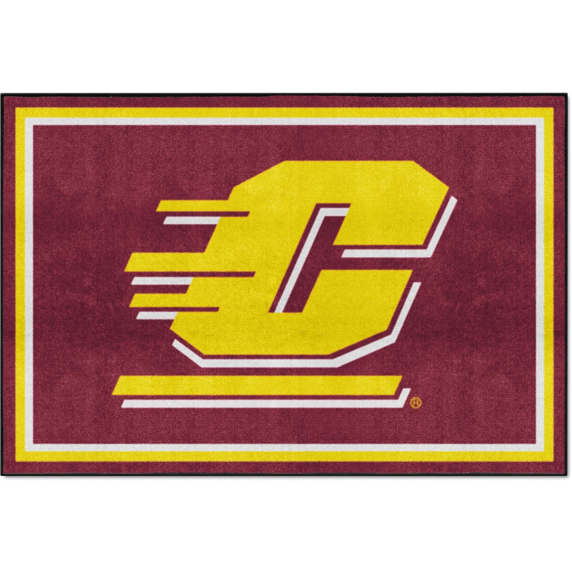 Central Michigan Chippewas 5ft. x 8 ft. Plush Area Rug